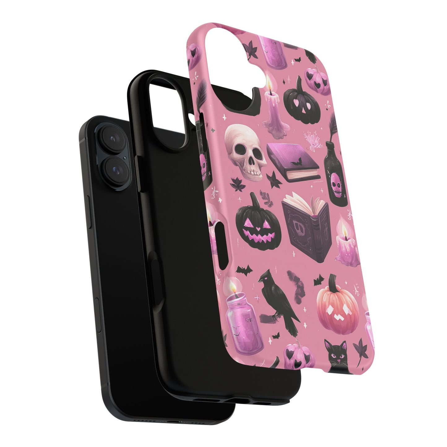 Spooky Phone Case - Halloween Design, Cute Costume Accessory, Fall Decor, Gift for Cat Lovers, Witchy Vibes, Trick or Treat