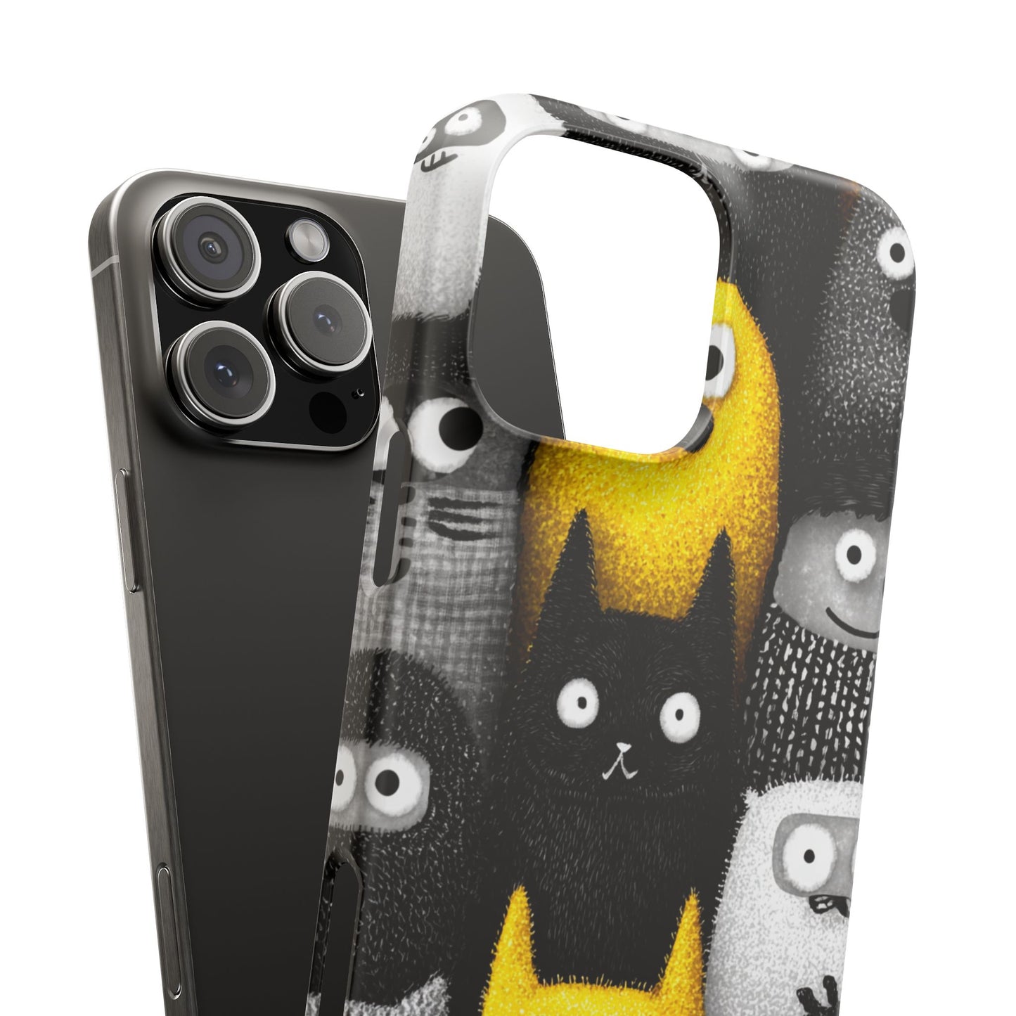 Colorful Character Snap Cases, Cute Phone Cover, Unique Gift for Kids, Fun Accessory, Perfect for Birthdays, Holidays