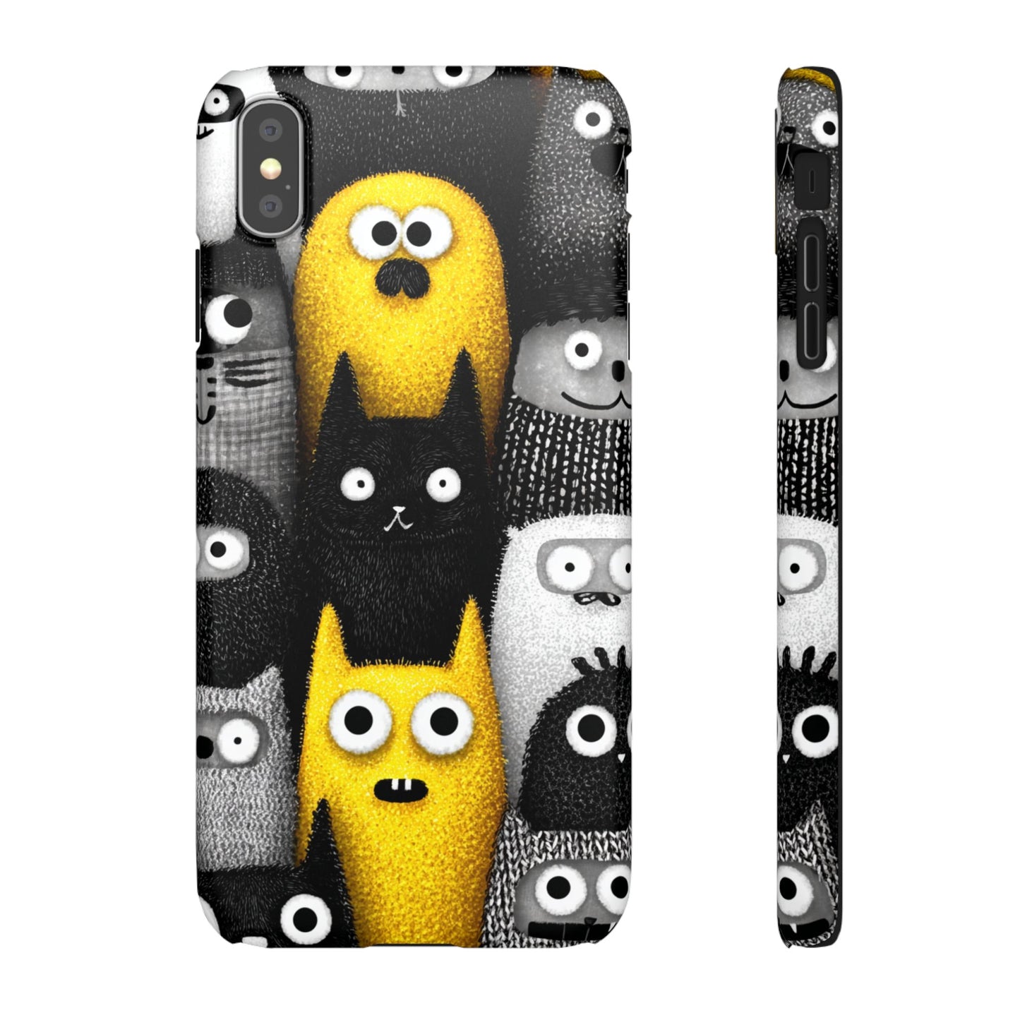 Colorful Character Snap Cases, Cute Phone Cover, Unique Gift for Kids, Fun Accessory, Perfect for Birthdays, Holidays