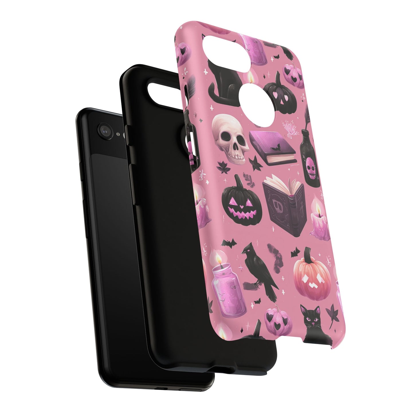 Spooky Phone Case - Halloween Design, Cute Costume Accessory, Fall Decor, Gift for Cat Lovers, Witchy Vibes, Trick or Treat