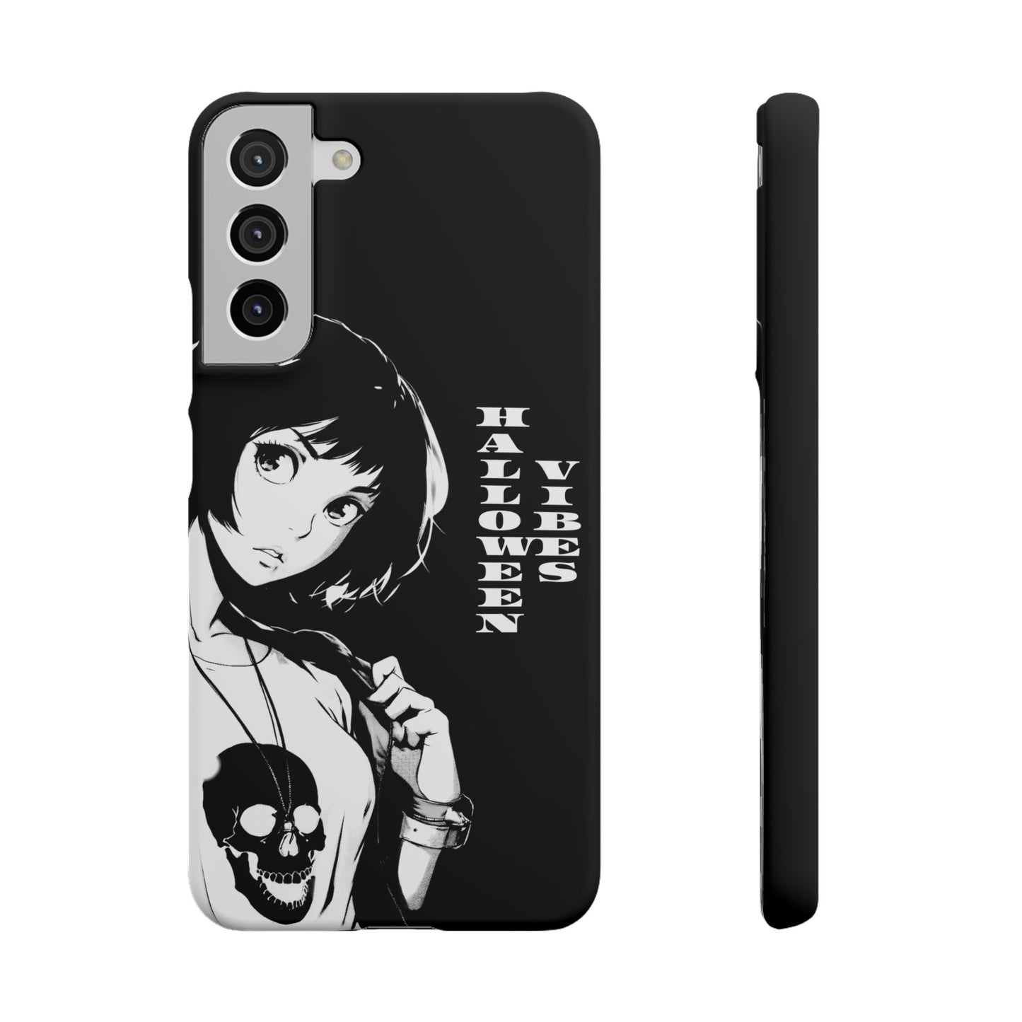 Halloween Vibes Snap Case Black and White Protective Phone Cover for iPhone and Samsung