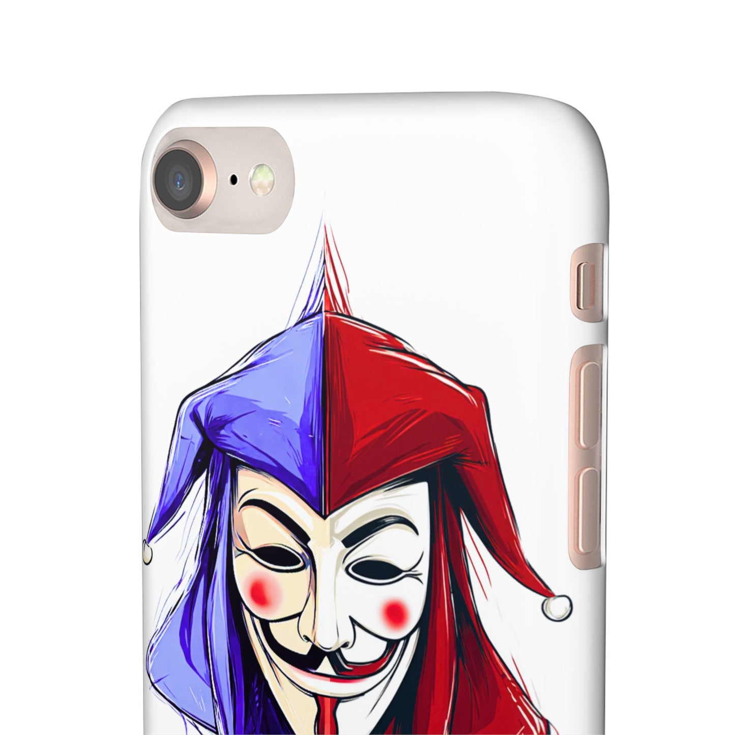 Joker & Anonimous Reunited Guy Fawkes Art Snap Case and Protective Phone Cover For iPhone and Samsung