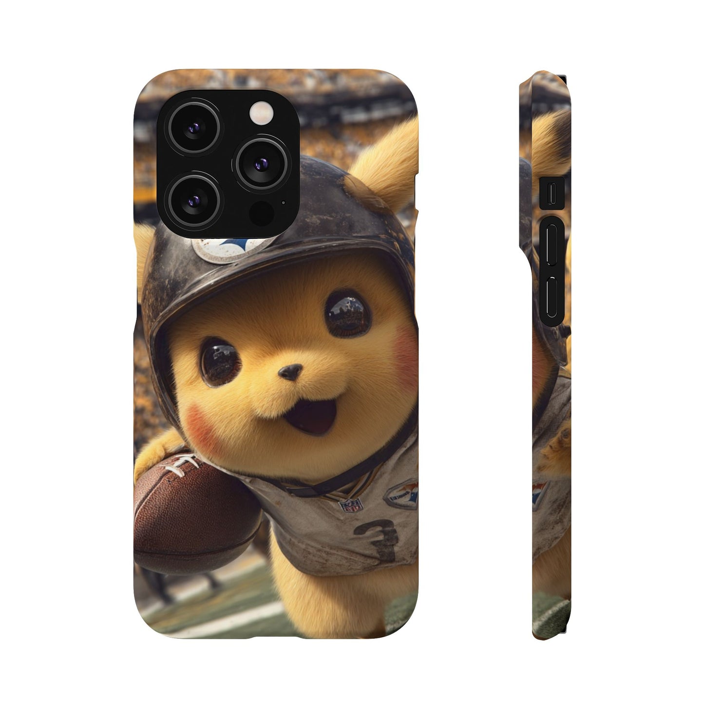 Fun Character Sports Snap Case, Phone Case, Fun Tech Accessory, Cute Gift for Gamers, Football Lovers, Kids.
