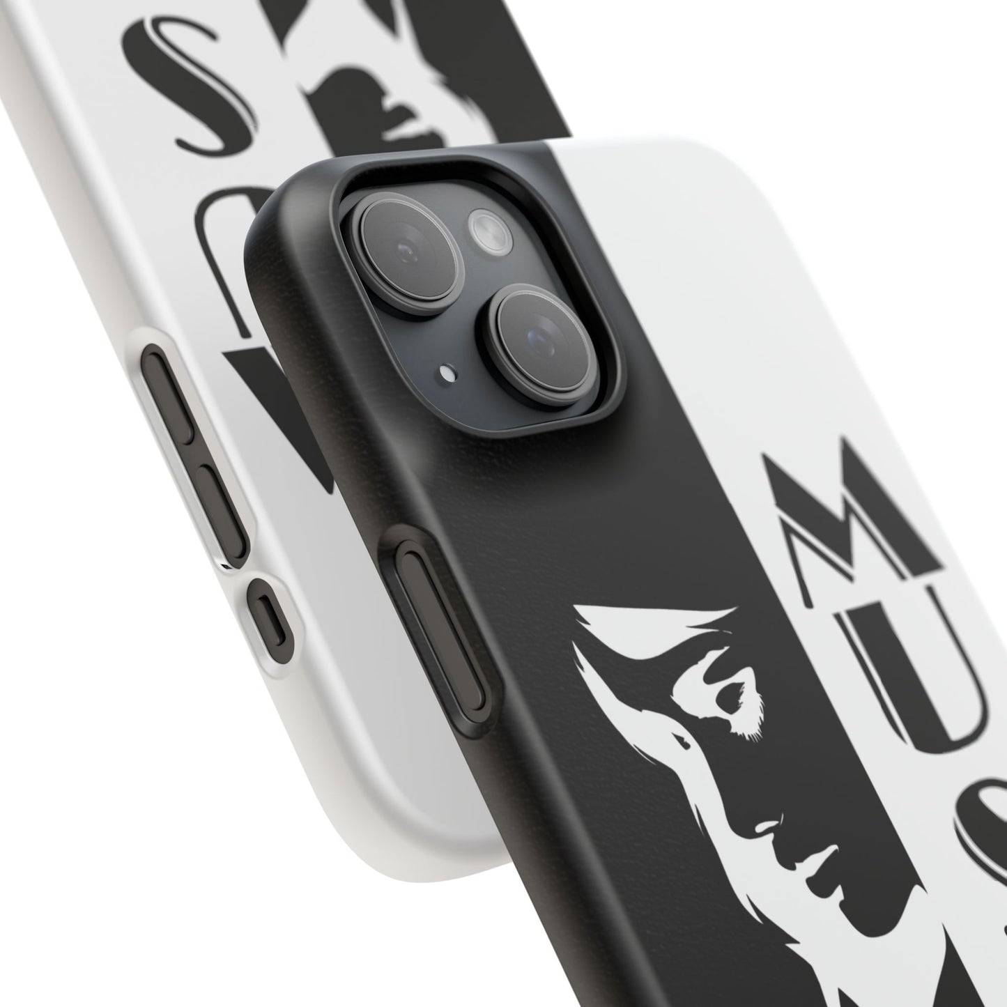 Black And White Bold Muse Snap Case Cover for iPhone and Samsung