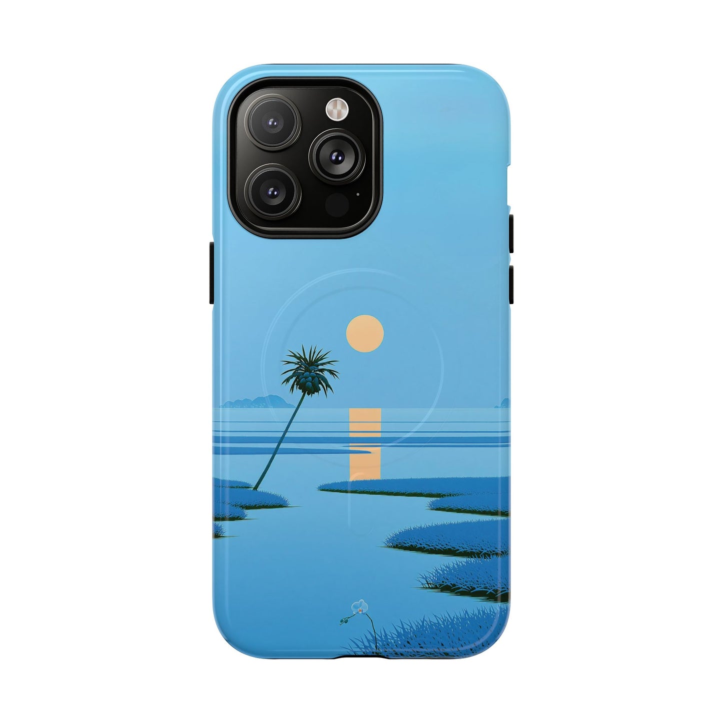 Tough Magnetic Case — Minimal Sunset Palm Phone Cover