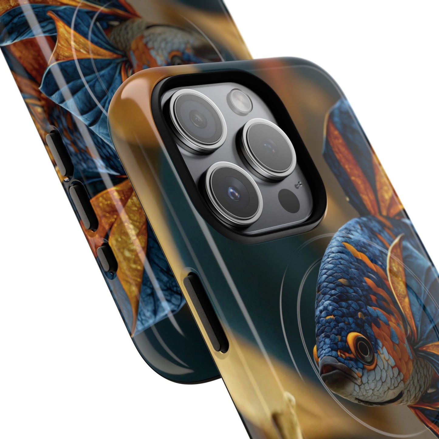 Koi Fish Tough Magnetic Phone Case — Protective Artistic Fish Design