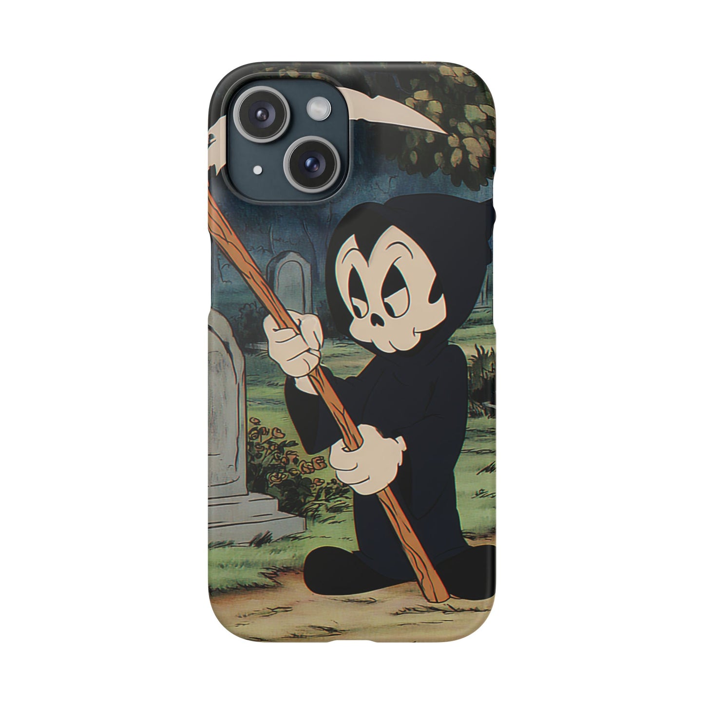 Grim Reaper Snap Case, Halloween Phone Case, Cute Death Phone Cover, Spooky Accessories, Unique Phone Protector