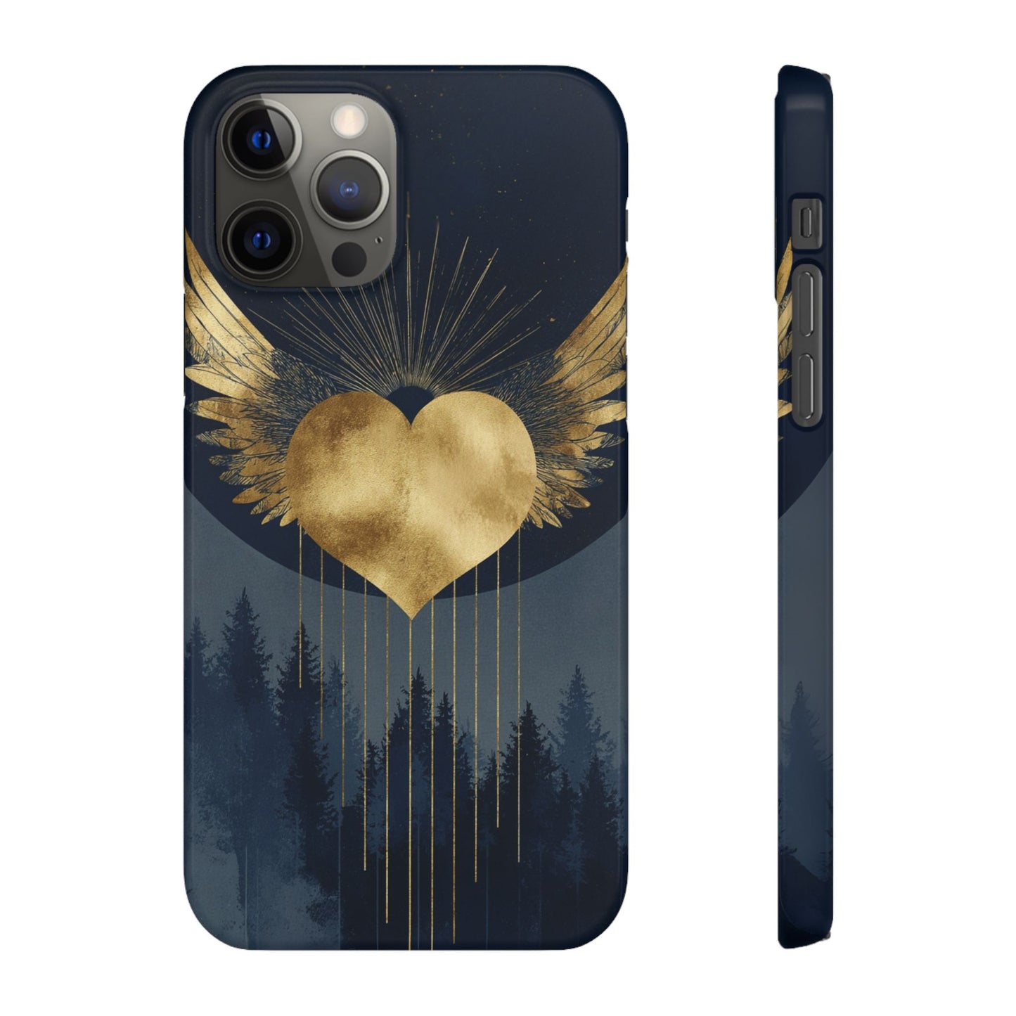 Heart Wing Snap Case, Elegant Phone Cover, Unique Gift, Artistic Accessory, Protective Case for Love and Romance