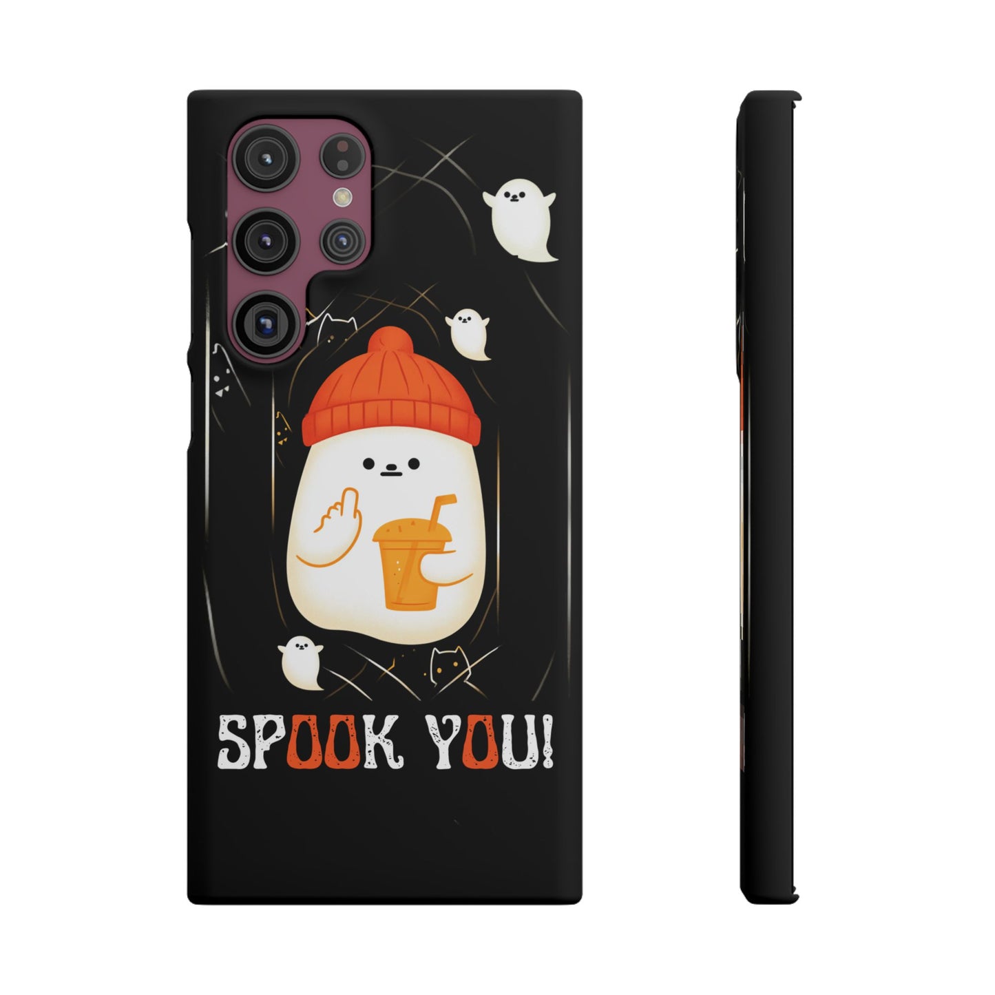Spook You Halloween Ghost Snap Case Kawaii Protective Phone Cover for iPhone and Samsung