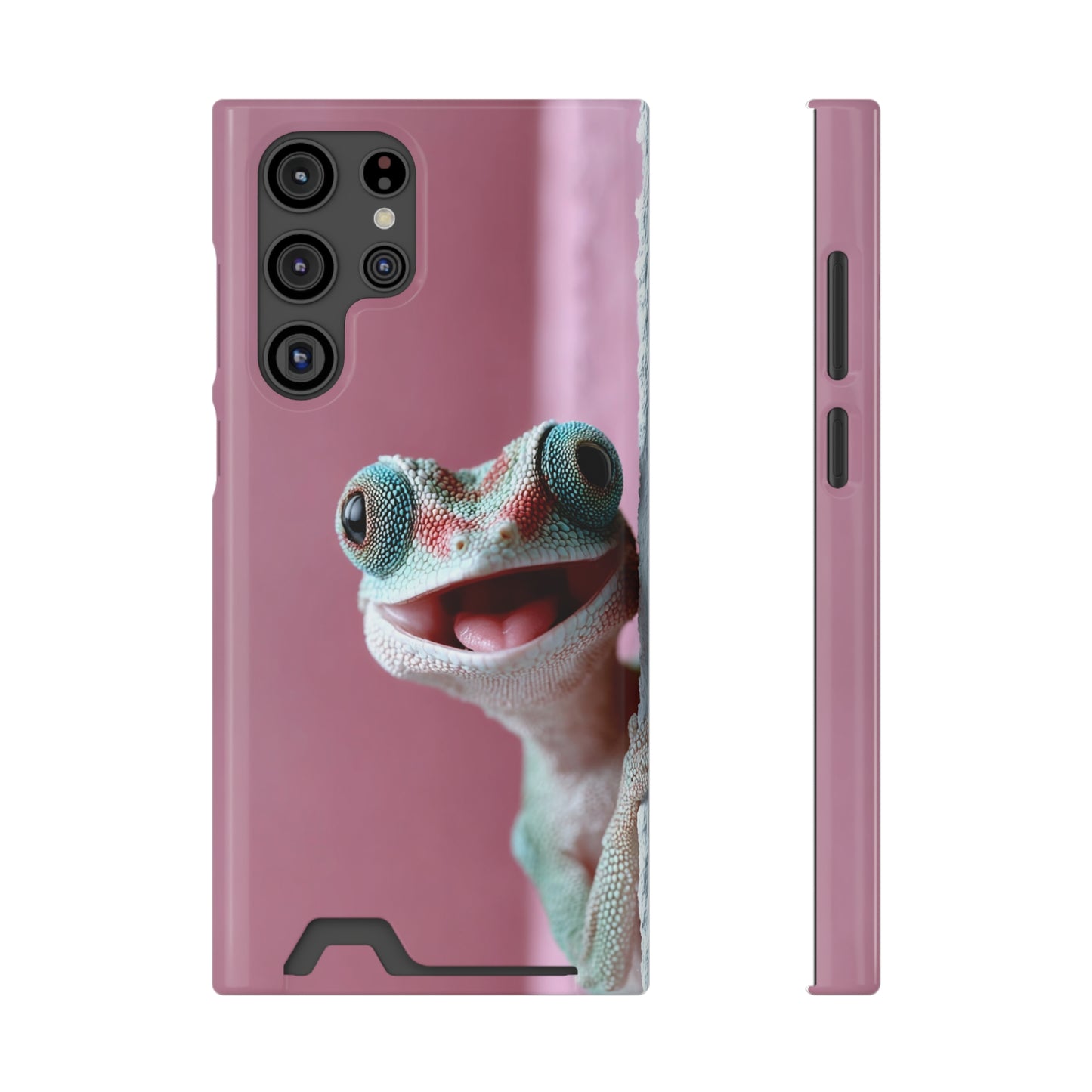 Whimsical Phone Case with Card Holder - Cute Gecko Design, Fun Gift for Kids, Stylish Accessory for Everyday Use, Perfect for [...]