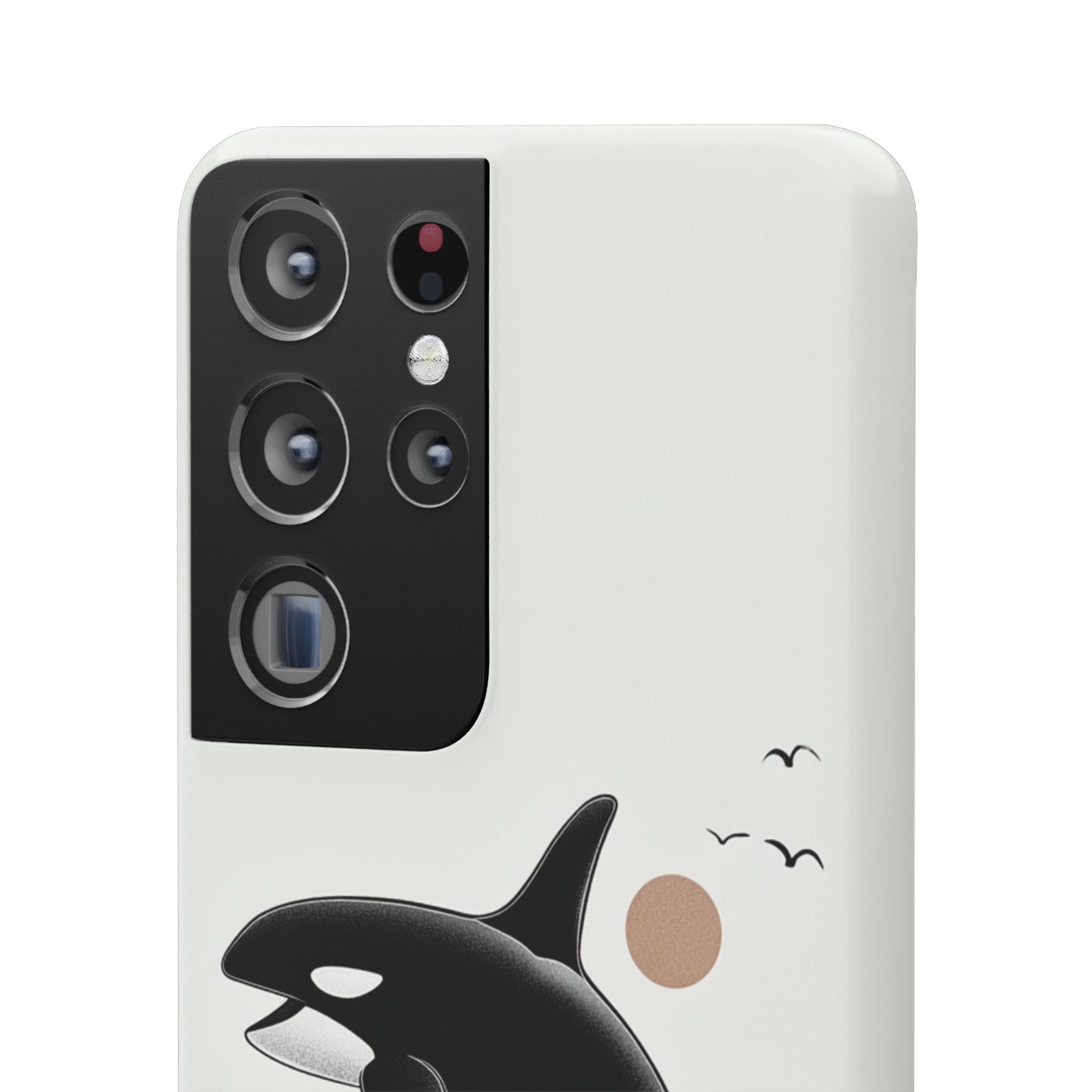 Whale Splash Phone Case | Ocean Lover Gift, Marine Art, Snap Cases, Cute Whale Design, Custom Phone Accessories