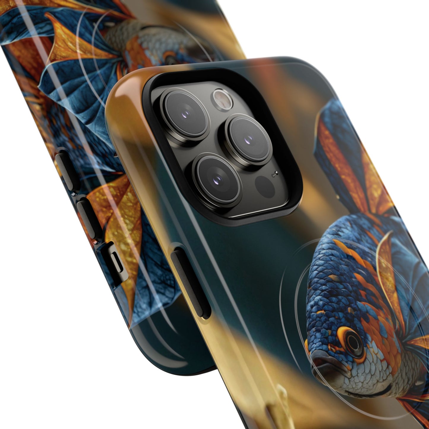Koi Fish Tough Magnetic Phone Case — Protective Artistic Fish Design