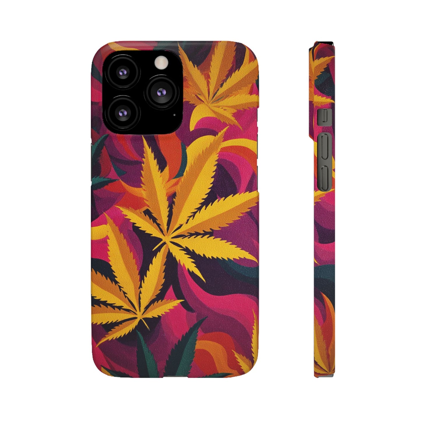 Autumn Vibe Cannabis Snap Case for IPhones and Samsungs Custom