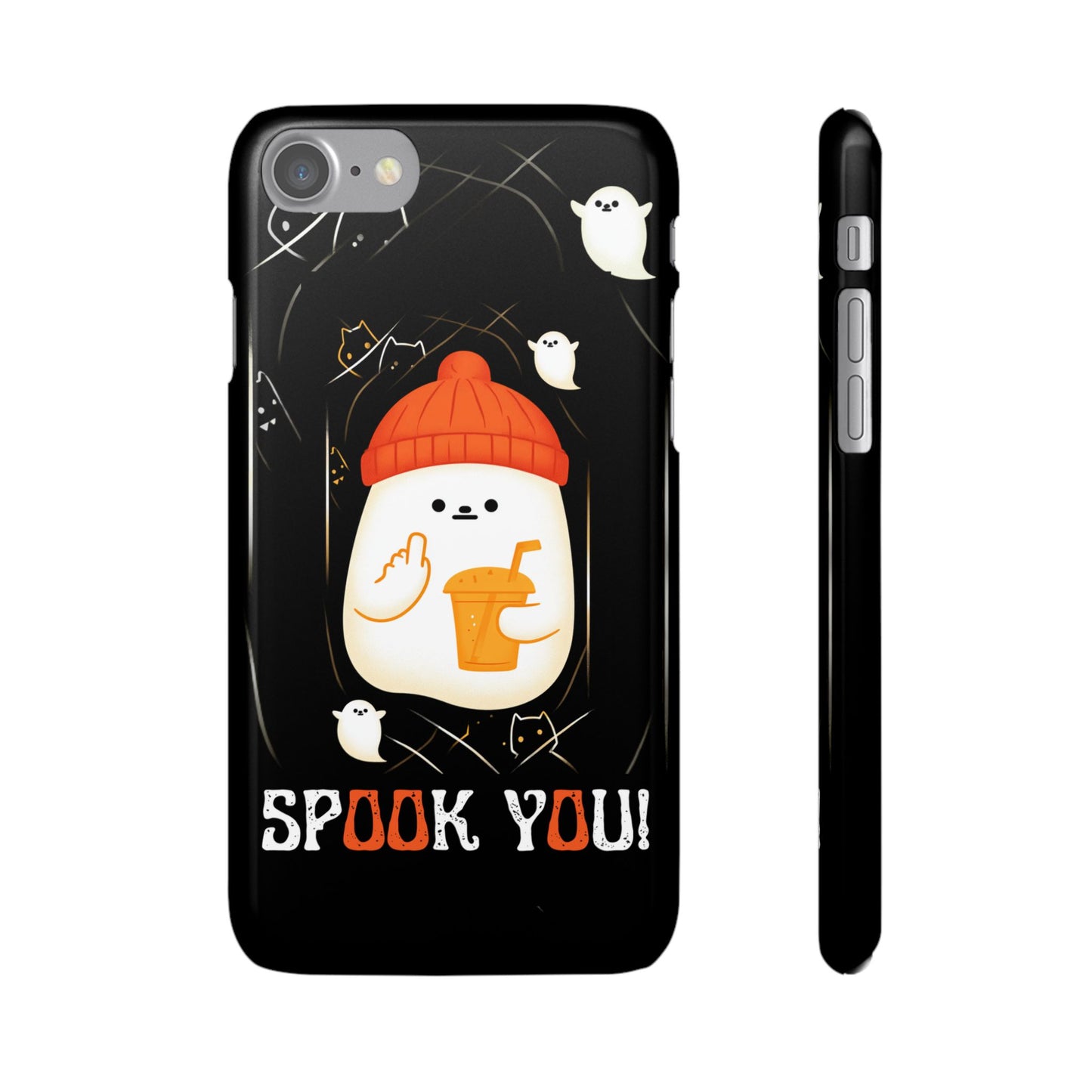 Spook You Halloween Ghost Snap Case Kawaii Protective Phone Cover for iPhone and Samsung