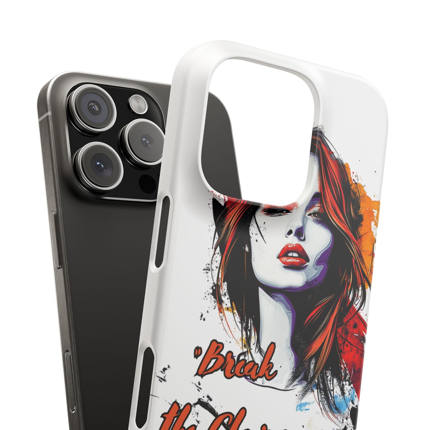 Empowering Art Snap Cases, Phone Cover, Break the Chains of Silence, Unique Gift, Inspirational Tech Accessories