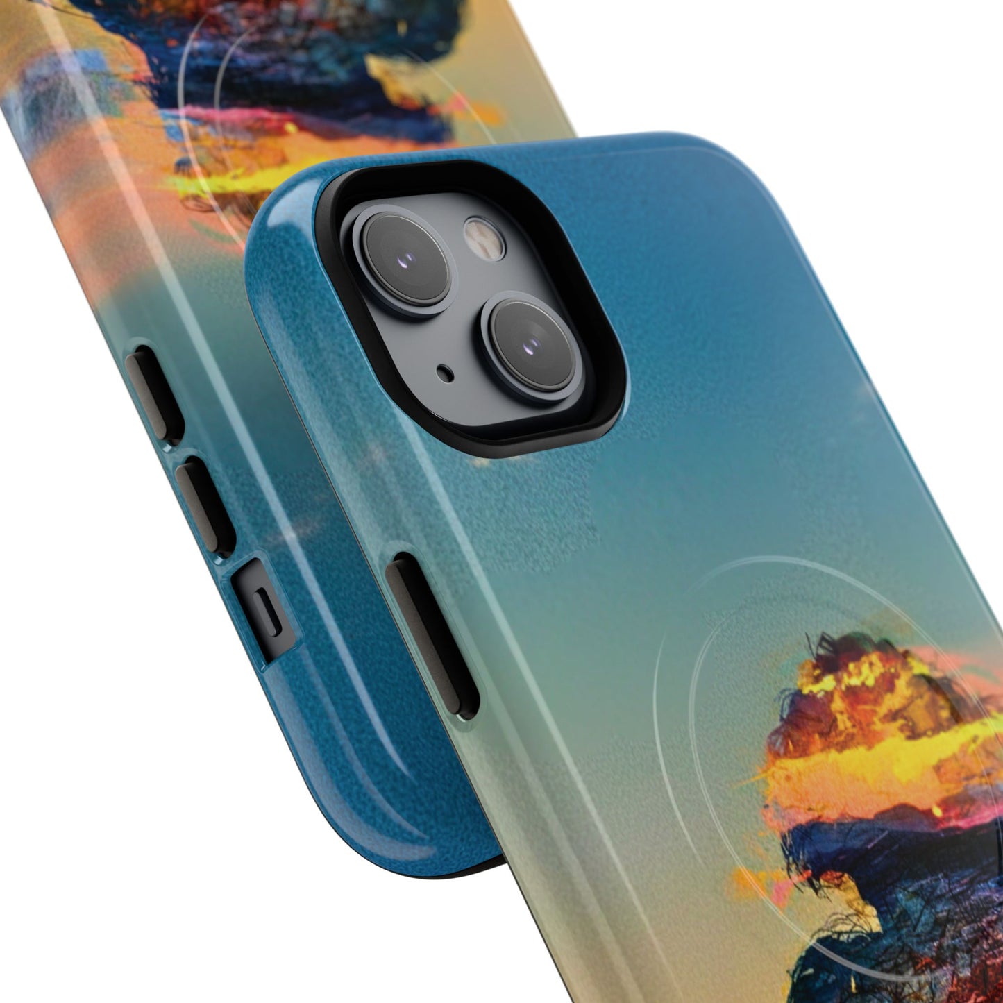 Abstract Sunset Silhouette Tough Magnetic Phone Case