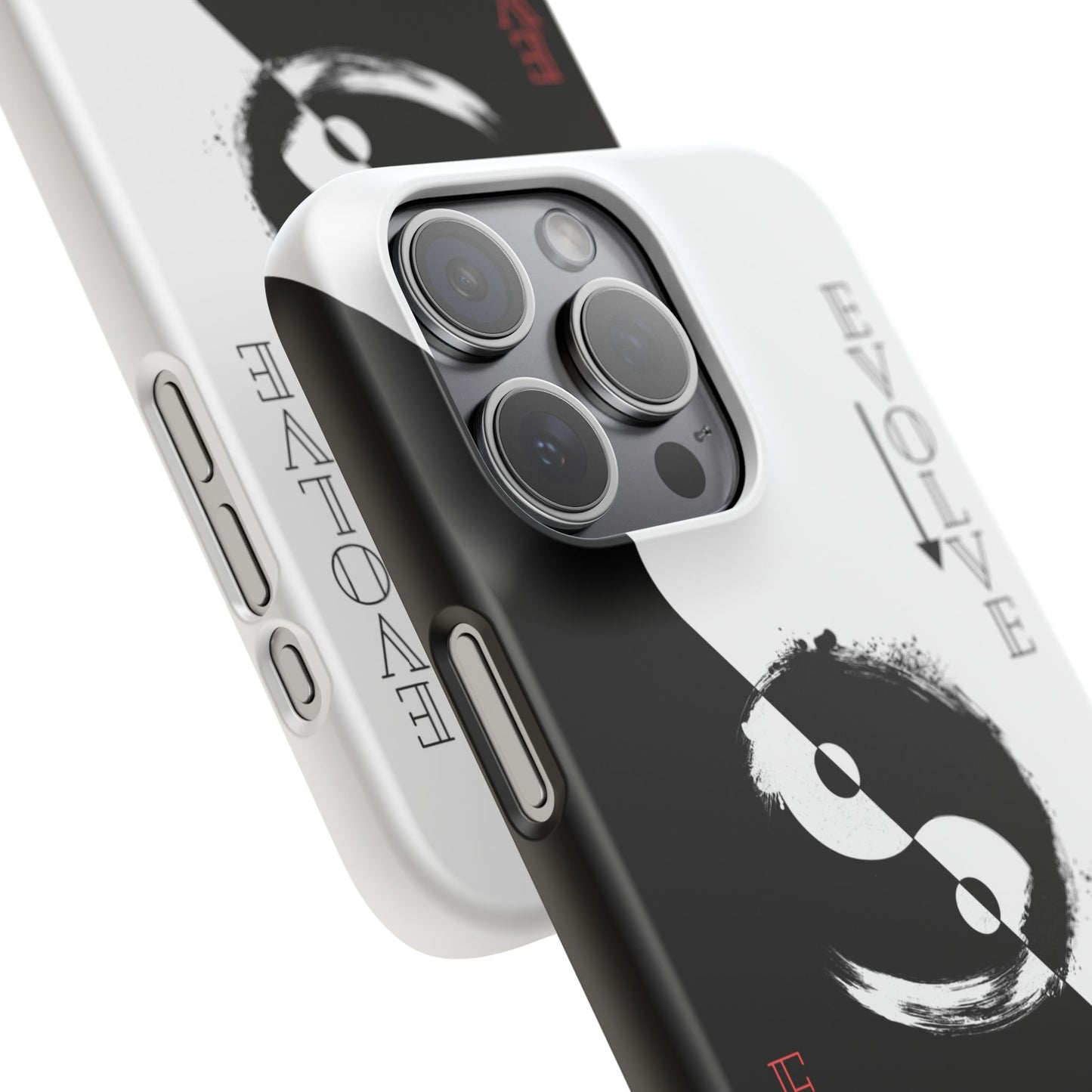 Yin Yang Evolve Black and White Snap Case Cover for iPhone and Samsung
