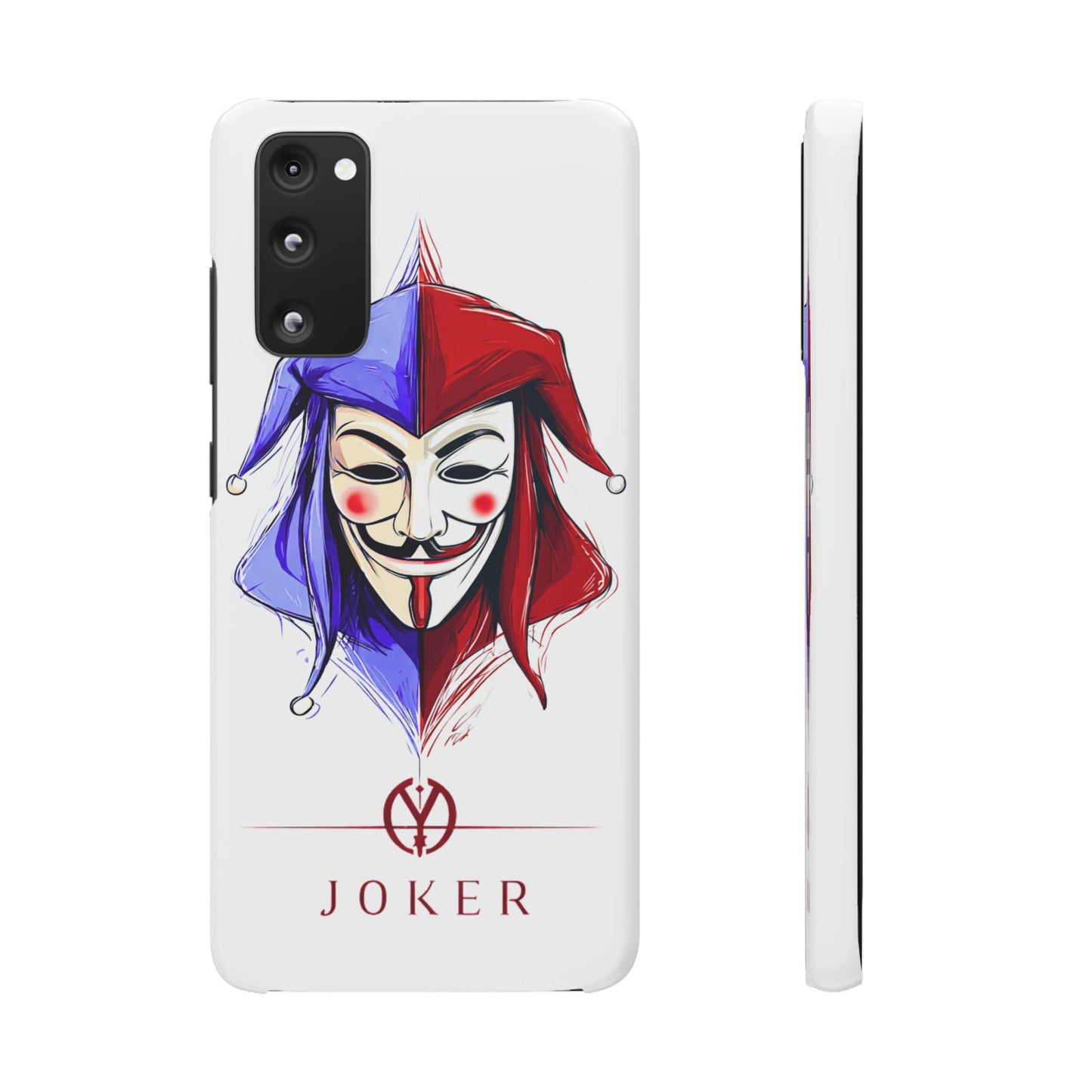 Joker & Anonimous Reunited Guy Fawkes Art Snap Case and Protective Phone Cover For iPhone and Samsung