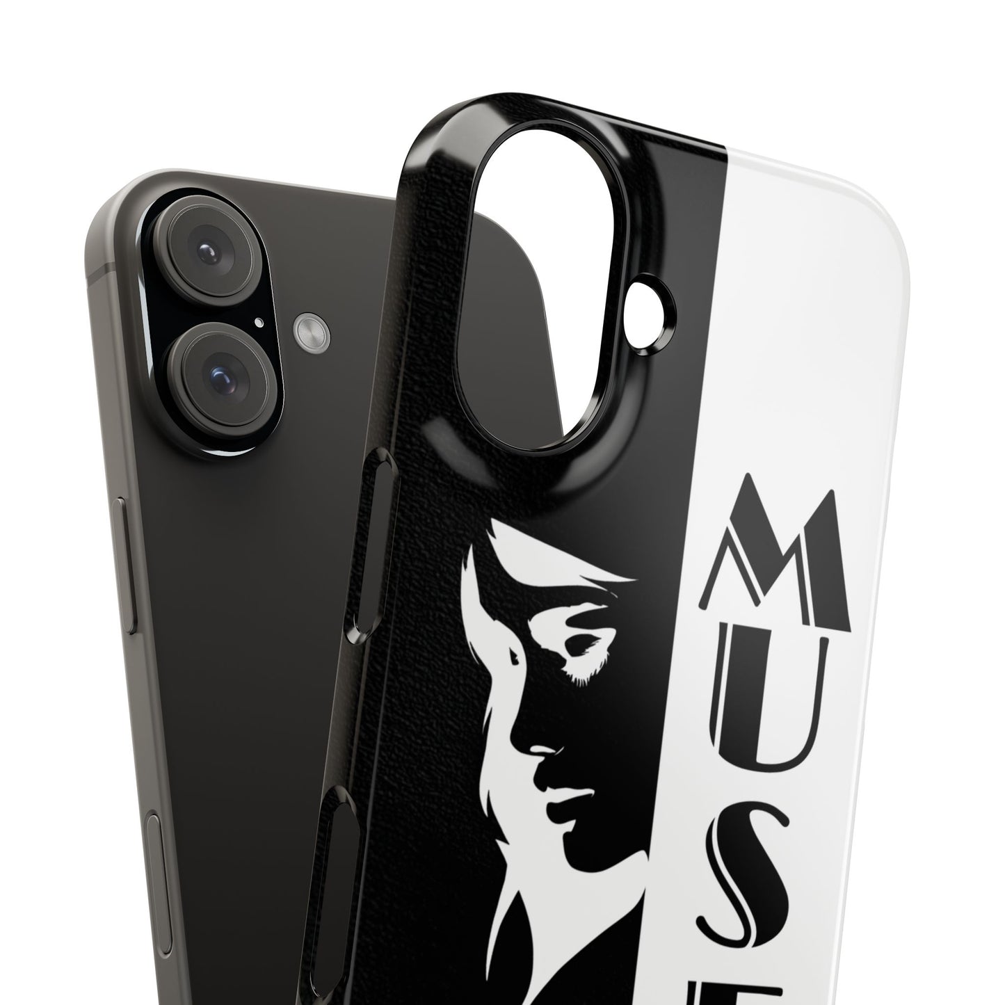 Black And White Bold Muse Snap Case Cover for iPhone and Samsung