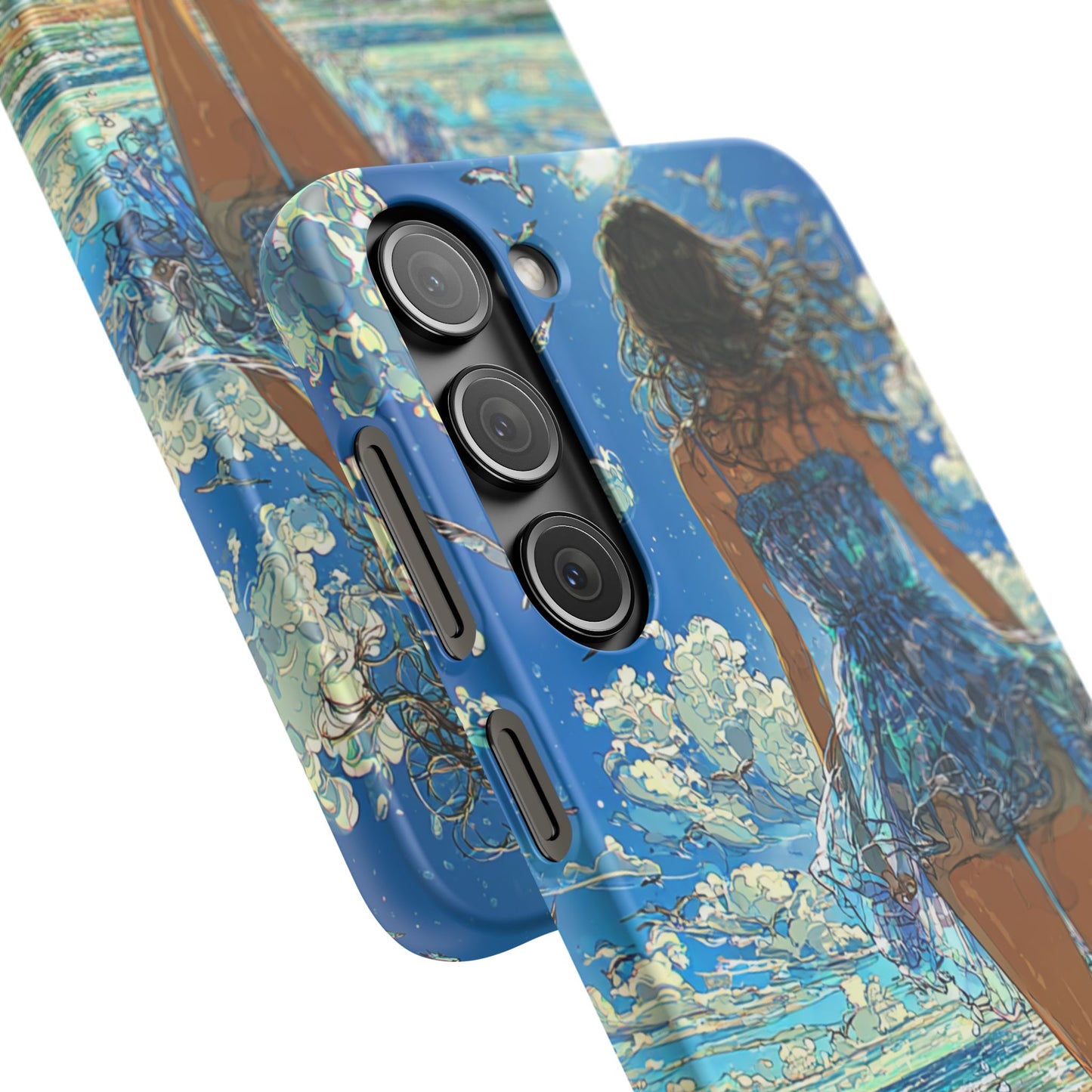 Summer Breeze Snap Case, Ocean Art Phone Cover, Beach Vibes Cell Case, Gift for Her, Custom Phone Accessory