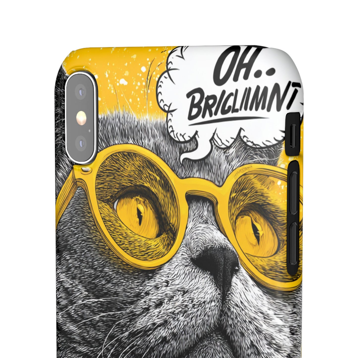 Playful Cat Snap Case - Quirky Phone Cover for Cat Lovers, Gift for Pet Enthusiasts, Funny Accessory for Any Occasion