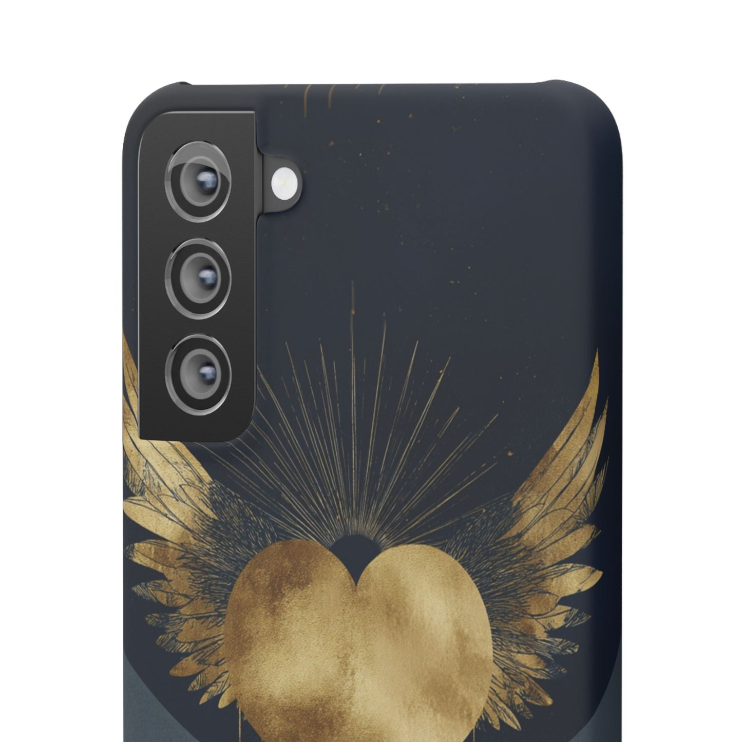 Heart Wing Snap Case, Elegant Phone Cover, Unique Gift, Artistic Accessory, Protective Case for Love and Romance