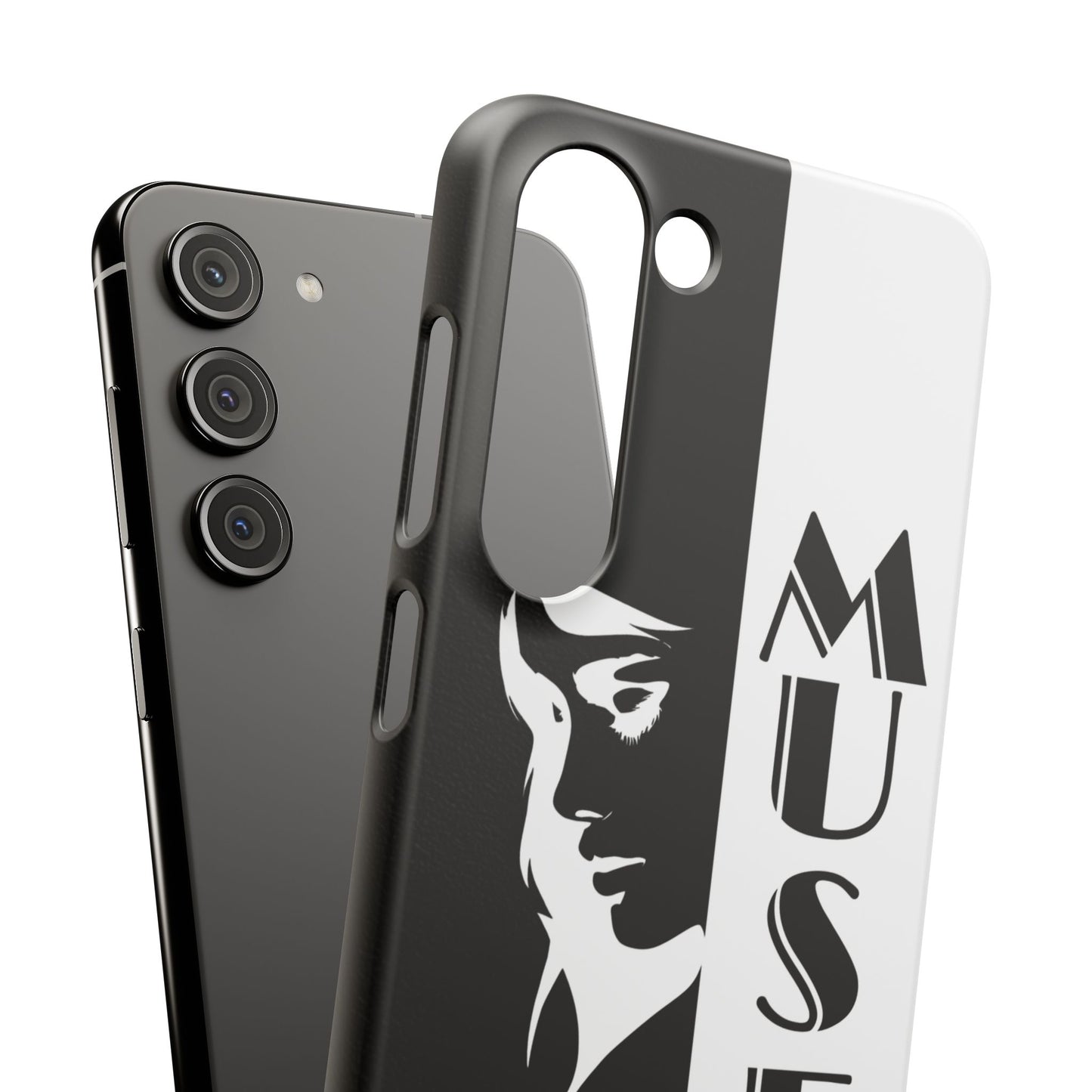 Black And White Bold Muse Snap Case Cover for iPhone and Samsung