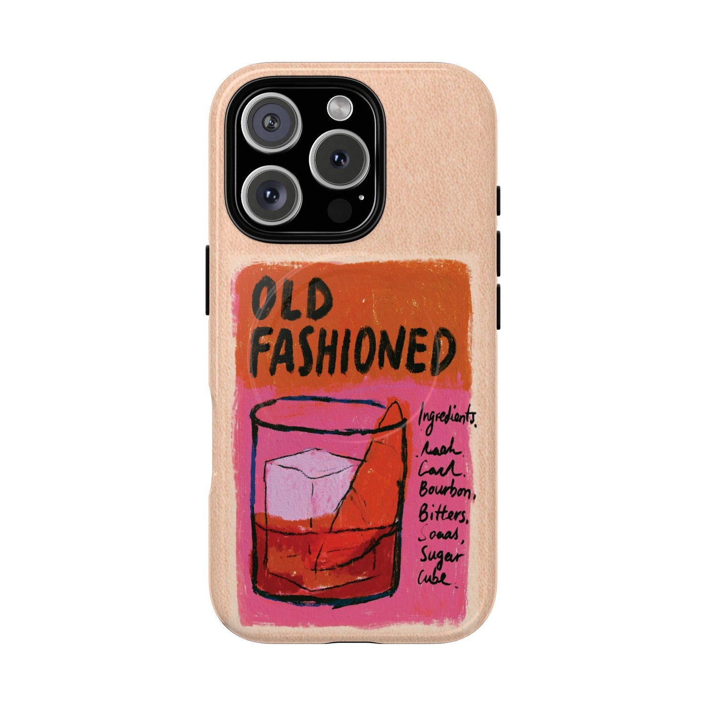 Old Fashioned Phone Case — Retro Cocktail iPhone Magnetic Case