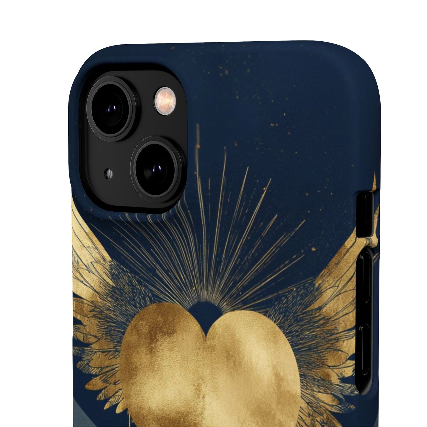 Heart Wing Snap Case, Elegant Phone Cover, Unique Gift, Artistic Accessory, Protective Case for Love and Romance
