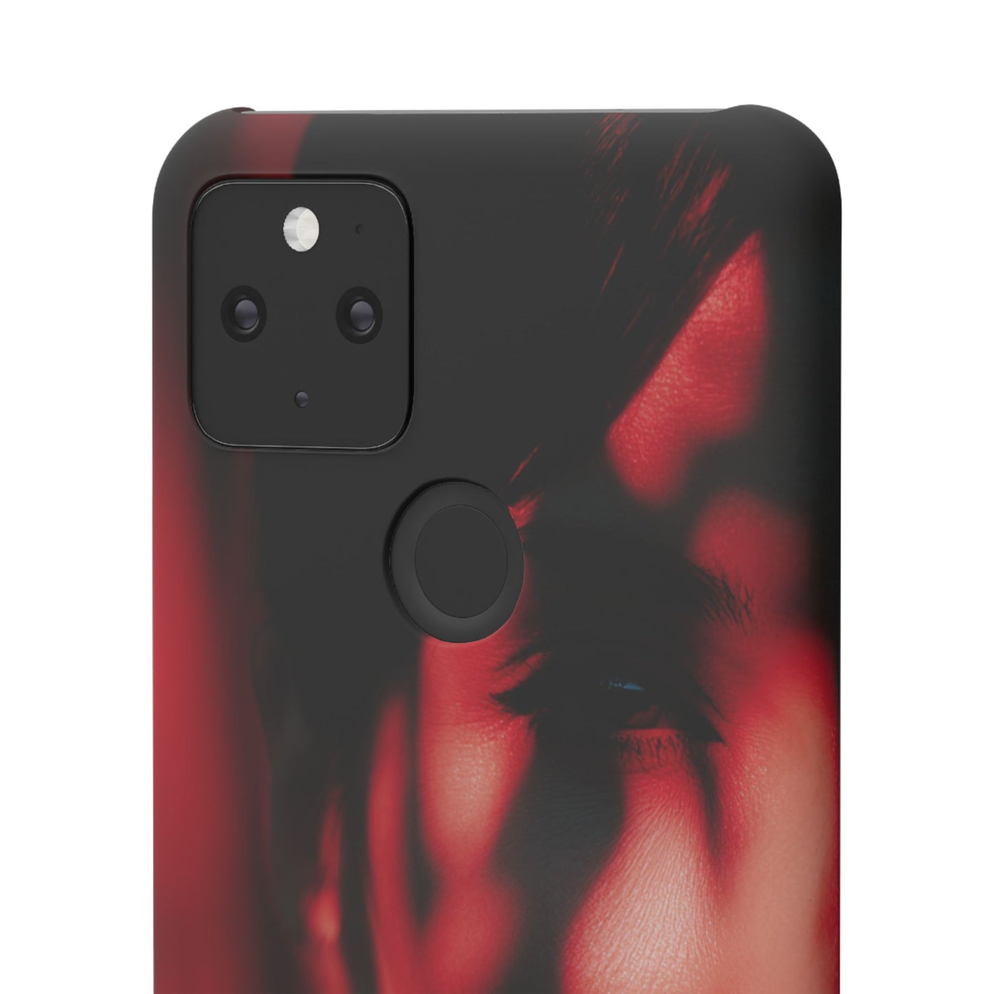 Stylish Snap Cases for Phone, Artistic Phone Cover, Unique Gifts, Red Aesthetic Case, Trendy Accessory, Vibrant Protection