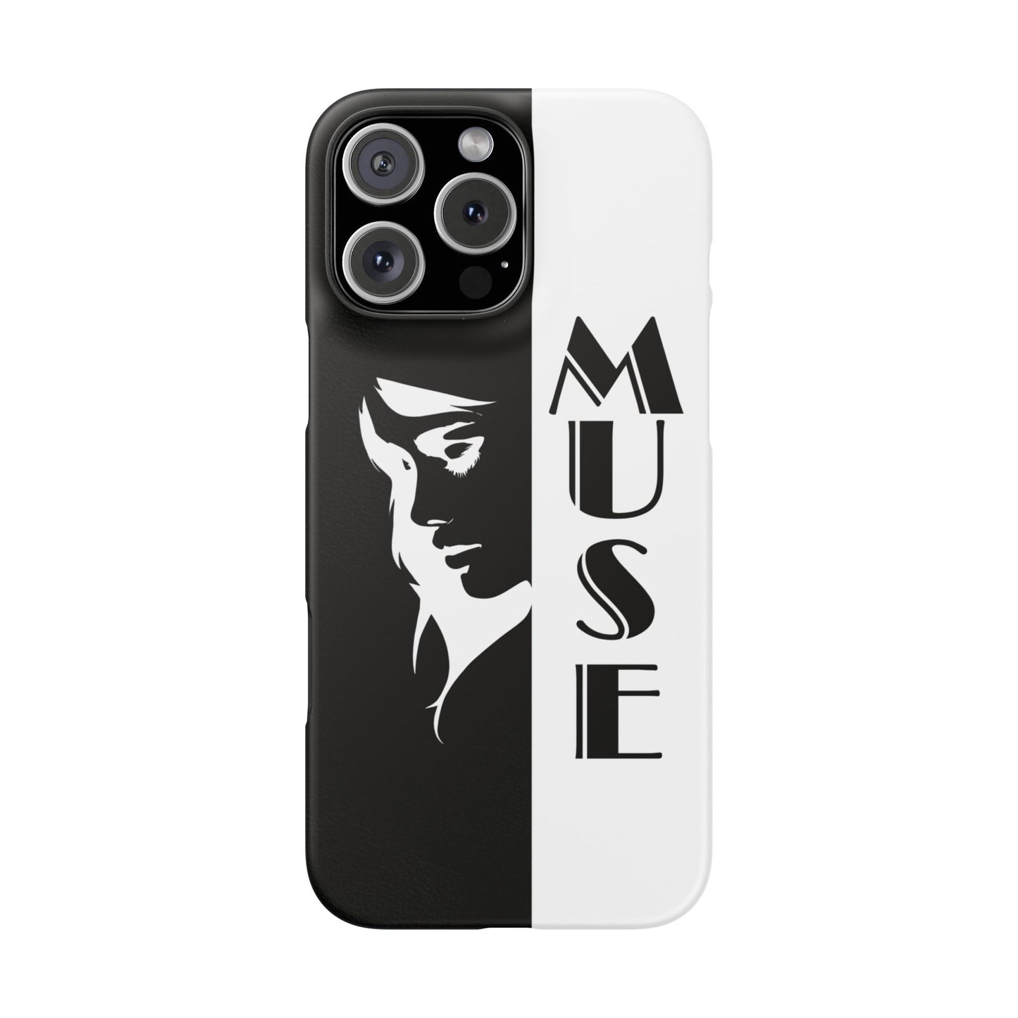 Black And White Bold Muse Snap Case Cover for iPhone and Samsung