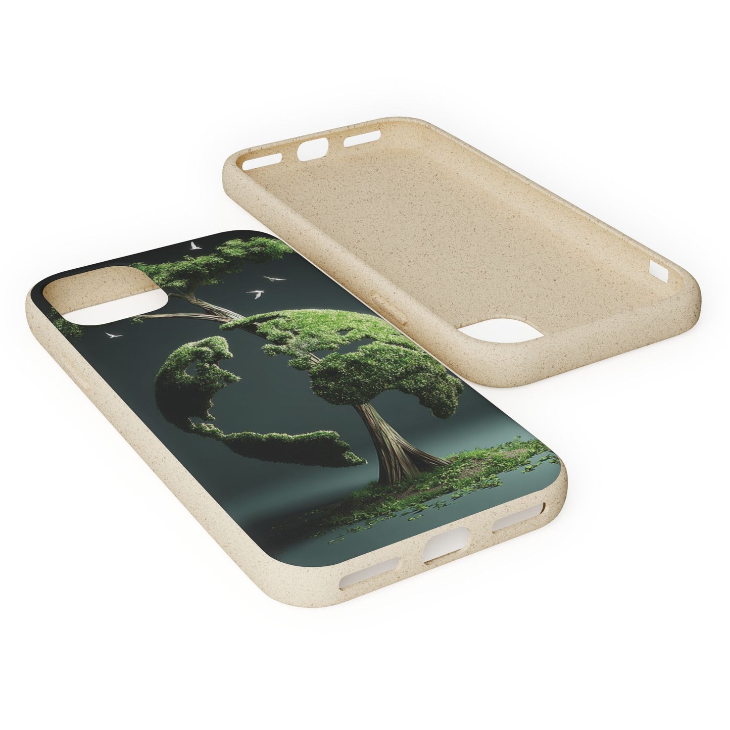 Eco-Friendly Phone Case with Nature Design, Sustainable iPhone Cover, Biodegradable Cellphone Accessories, Green Earth Gift, Earth Day [...]