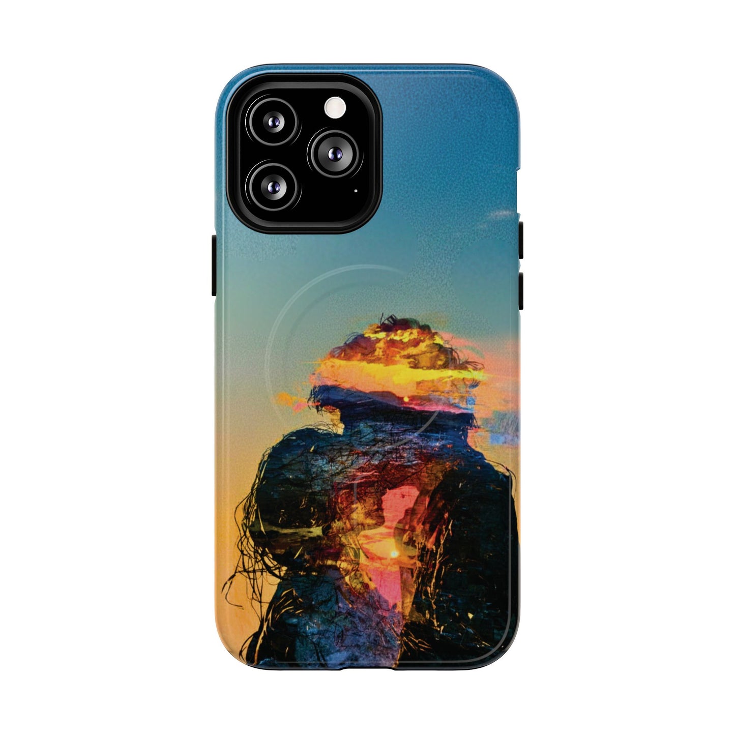 Abstract Sunset Silhouette Tough Magnetic Phone Case