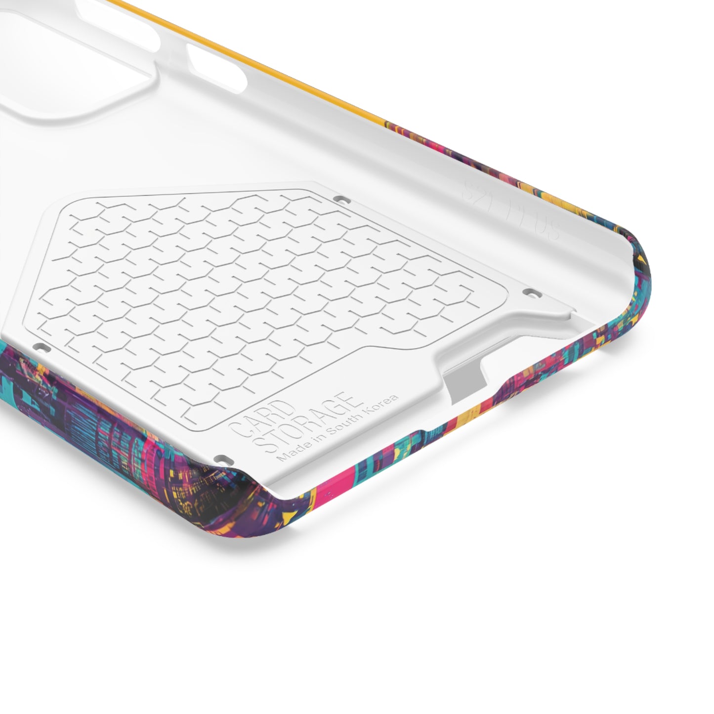 Vibrant Phone Case With Card Holder - Retro Style, Hip Hop Lover's Accessory, Colorful Gift, Music Enthusiast Essential, Unique Phone [...]