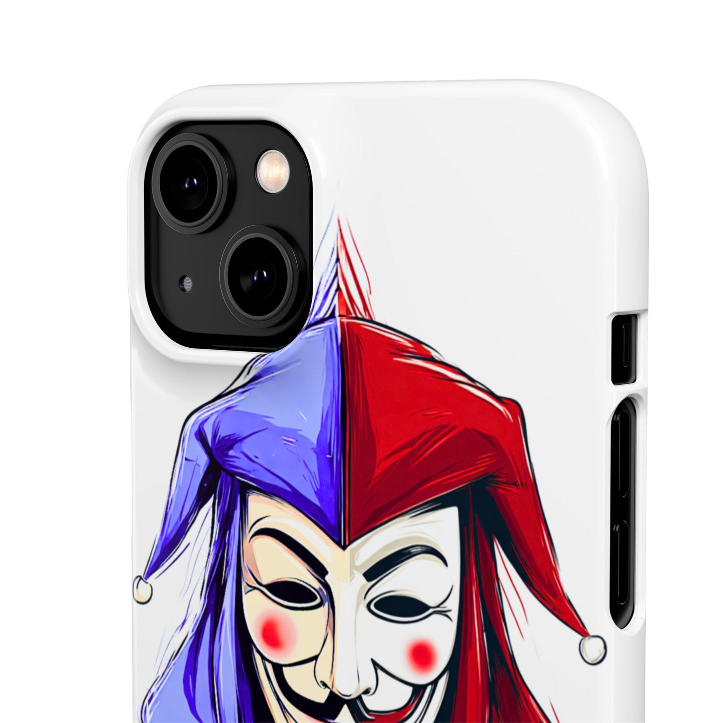 Joker & Anonimous Reunited Guy Fawkes Art Snap Case and Protective Phone Cover For iPhone and Samsung