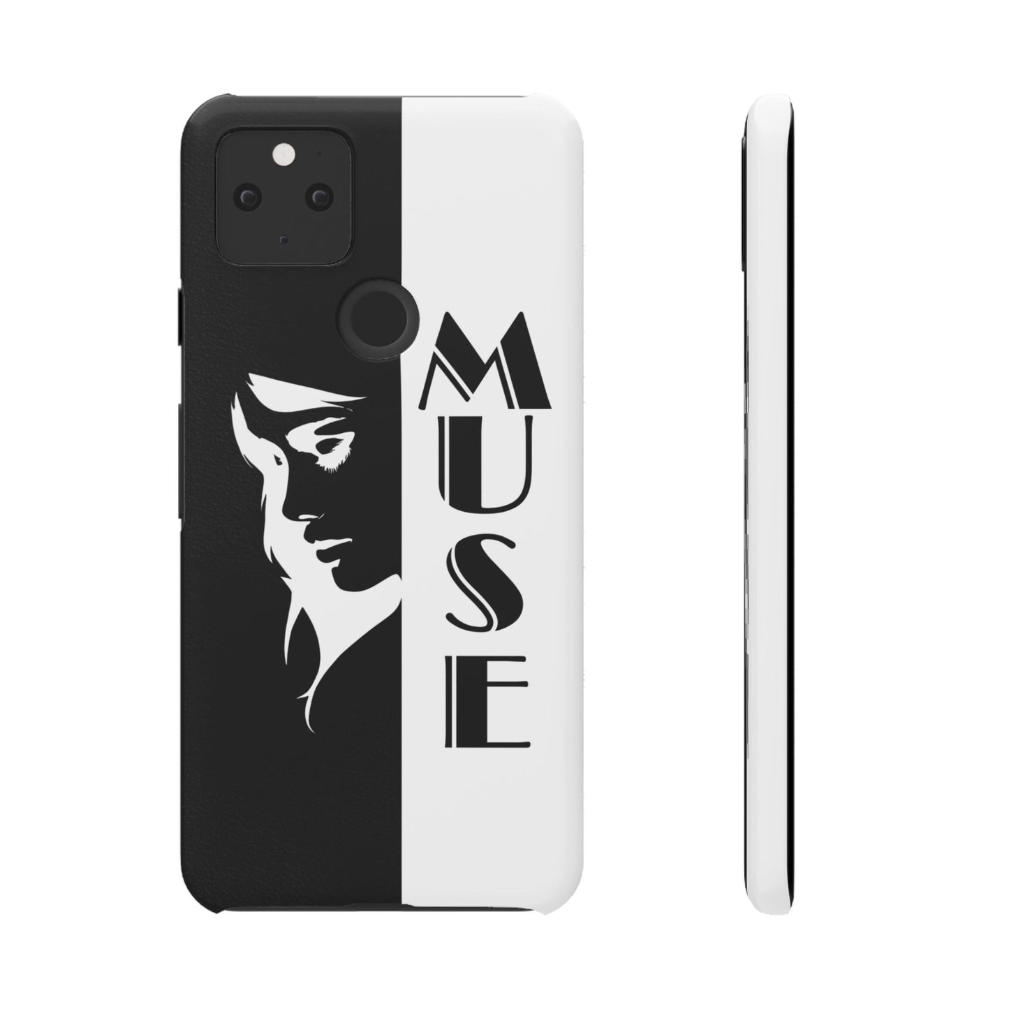 Black And White Bold Muse Snap Case Cover for iPhone and Samsung