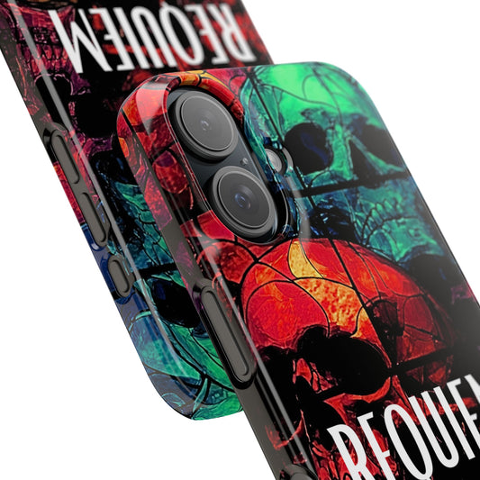 Halloween Custom Requiem Skull Snap Case Phone Cover for iPhone and Samsung