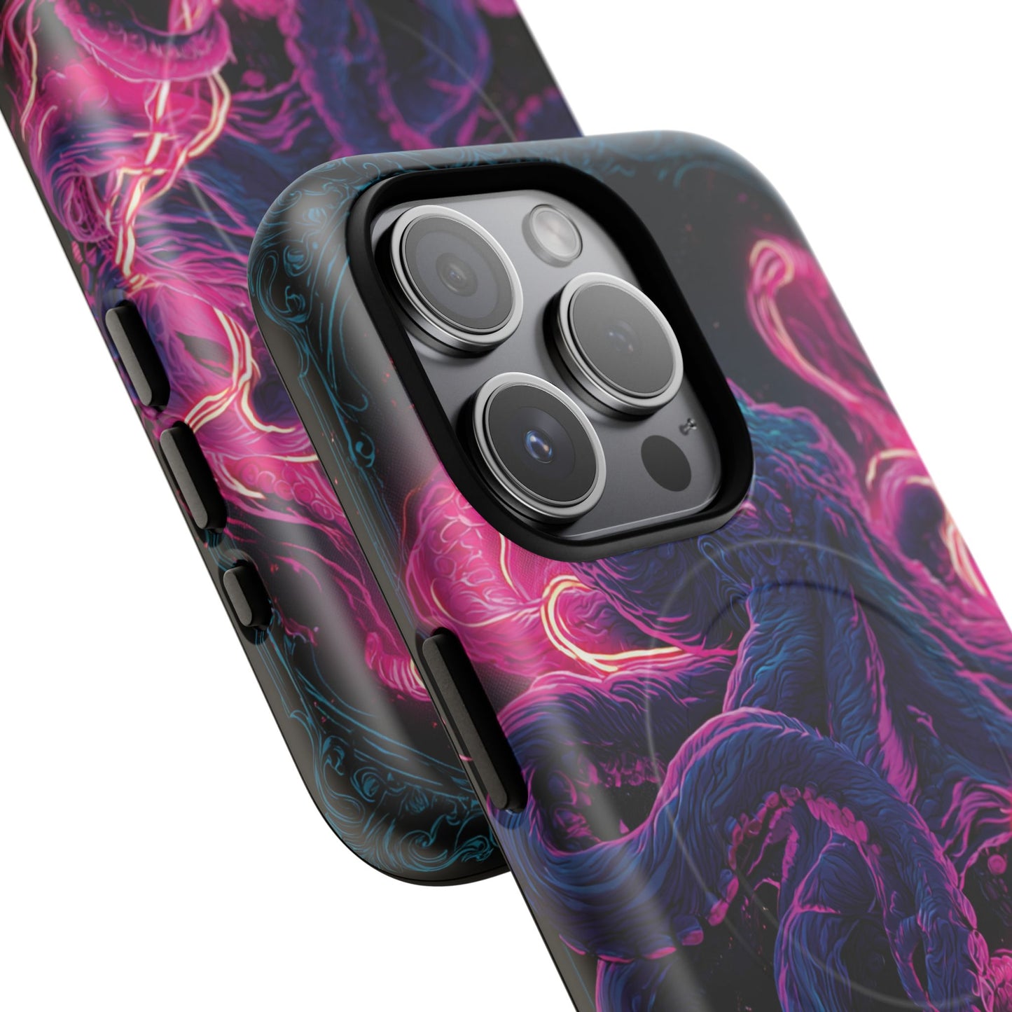 Neon Octopus Phone Case — Tough Magnetic Protective Cover