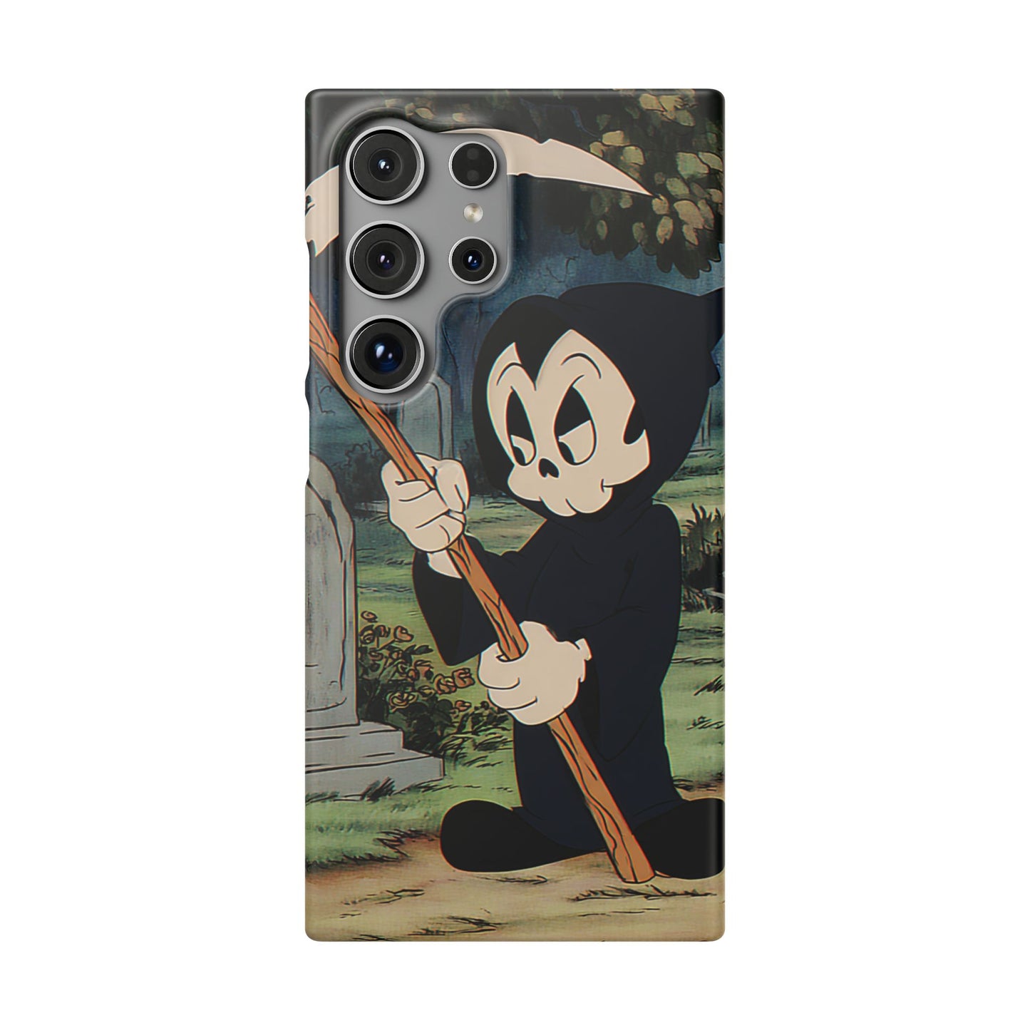 Grim Reaper Snap Case, Halloween Phone Case, Cute Death Phone Cover, Spooky Accessories, Unique Phone Protector