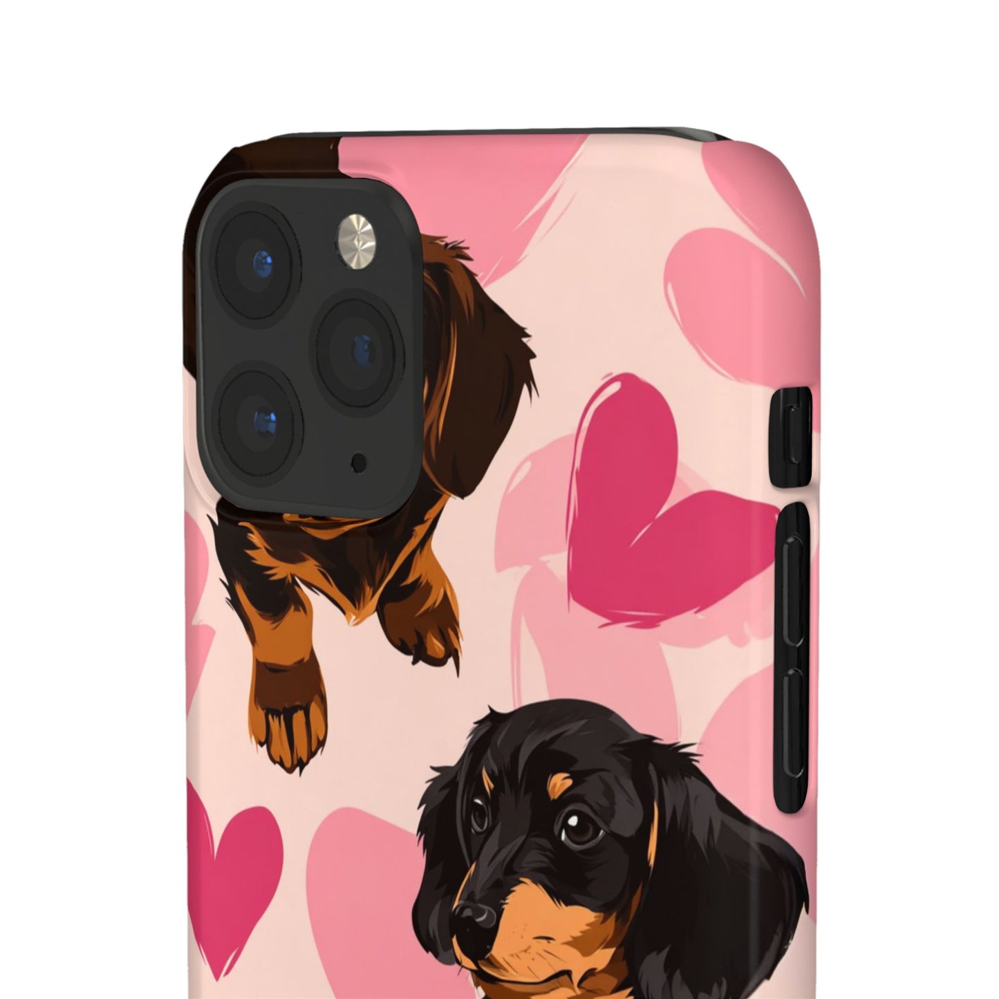 Pink Dachshund Love Phone Case for Iphone and Samsung Customistion and Free Shipping Avvialable
