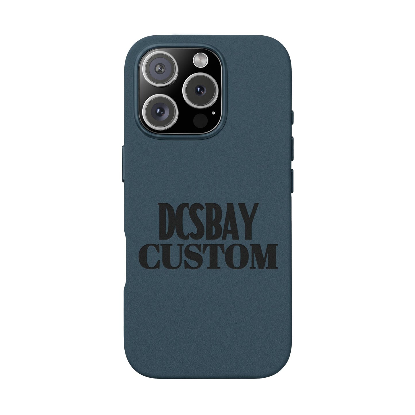Engraved PU Leather Phone Case — Minimal Bear Silhouette