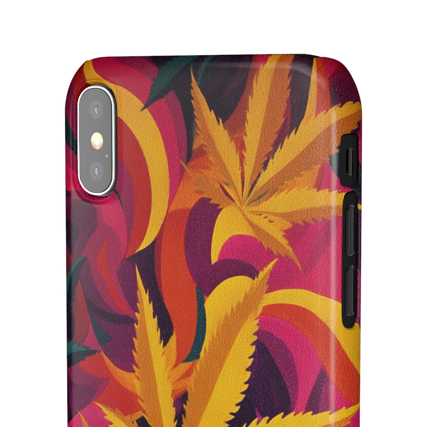 Autumn Vibe Cannabis Snap Case for IPhones and Samsungs Custom