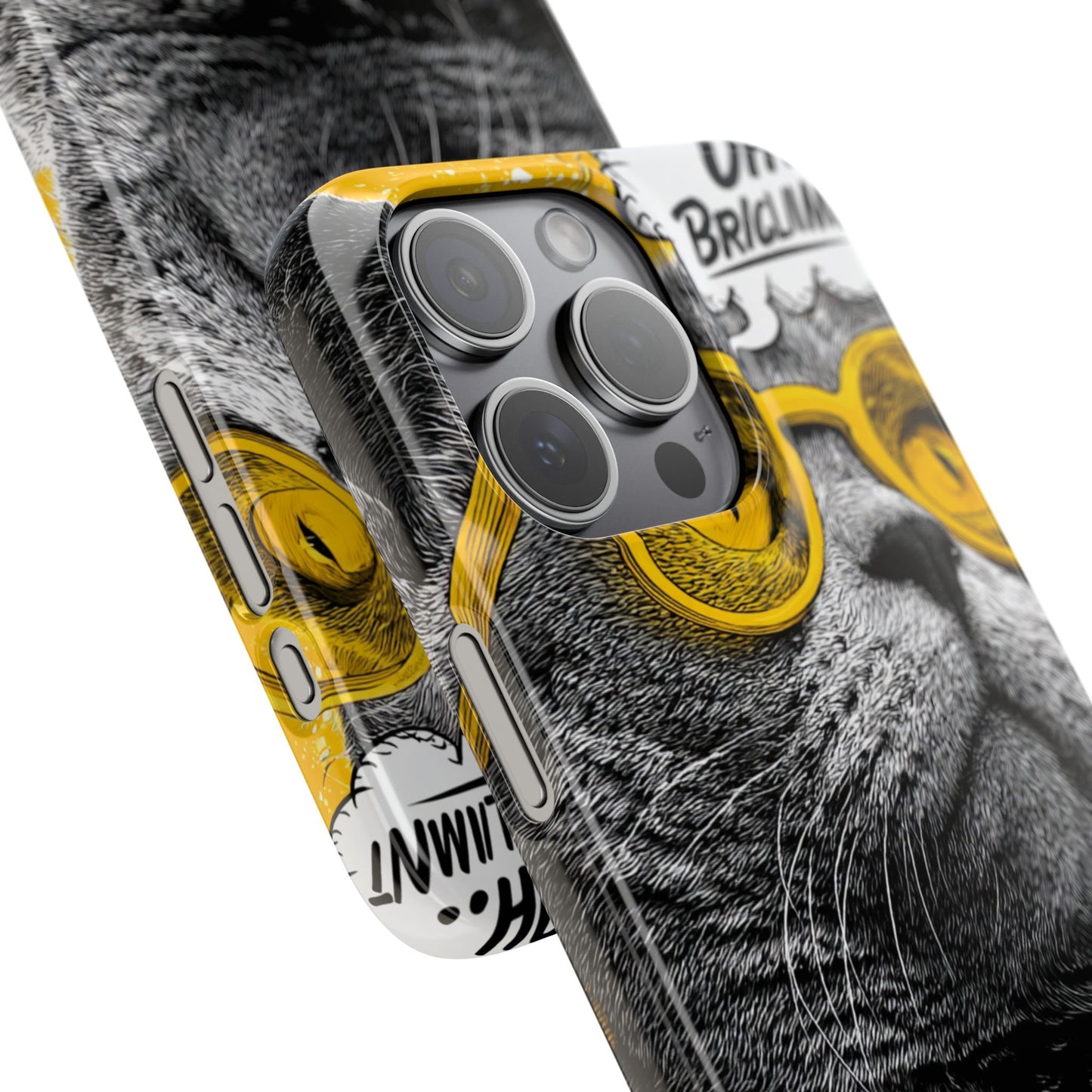 Playful Cat Snap Case - Quirky Phone Cover for Cat Lovers, Gift for Pet Enthusiasts, Funny Accessory for Any Occasion