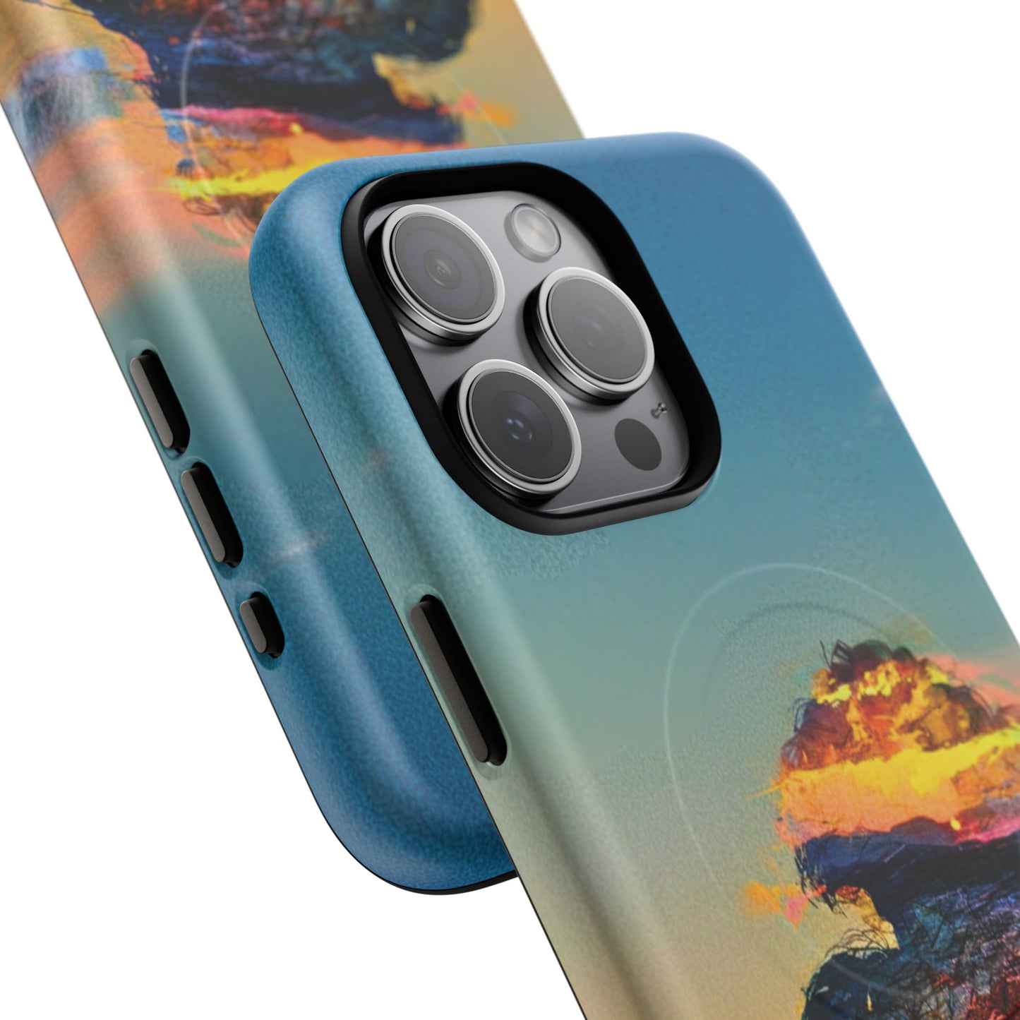 Abstract Sunset Silhouette Tough Magnetic Phone Case