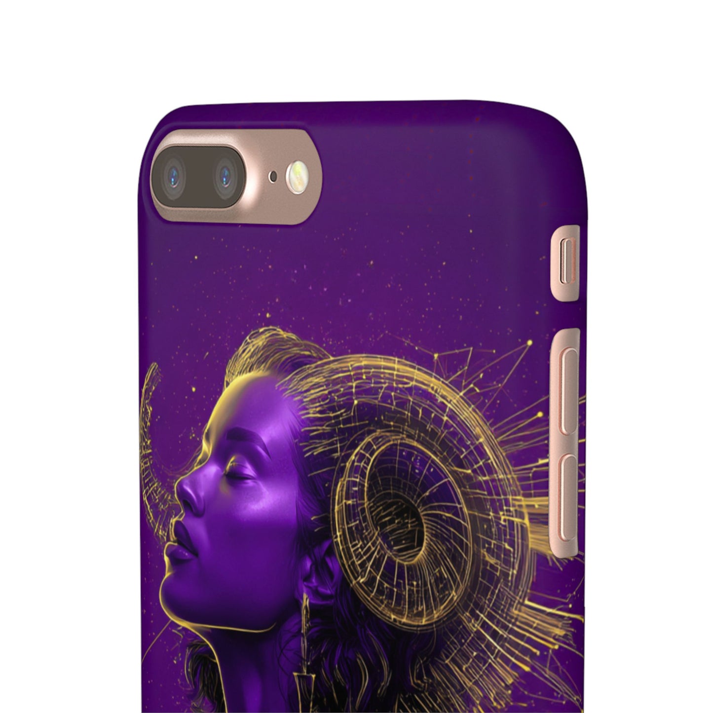Purple Gold Celestial Virgo Snap Case and Protective Cover for Samsung and iPhone