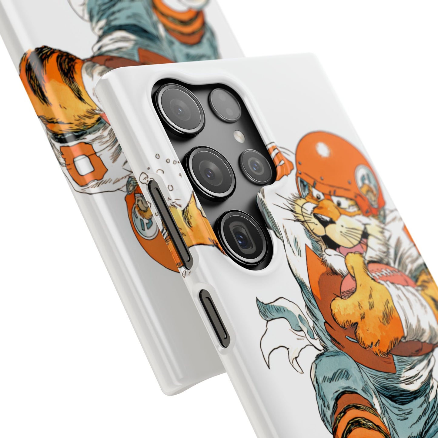 Cincinnati Bengals Snap Cases, Football Fans Phone Case, Tiger Cartoon Art Design, Football Lover Gift, Protective Phone Cover