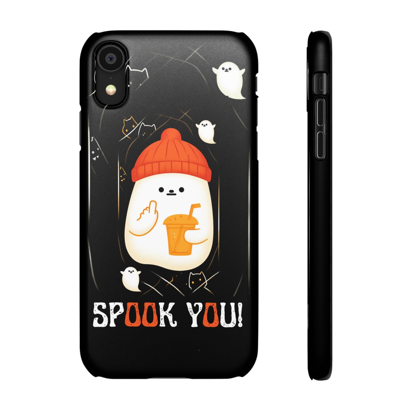 Spook You Halloween Ghost Snap Case Kawaii Protective Phone Cover for iPhone and Samsung