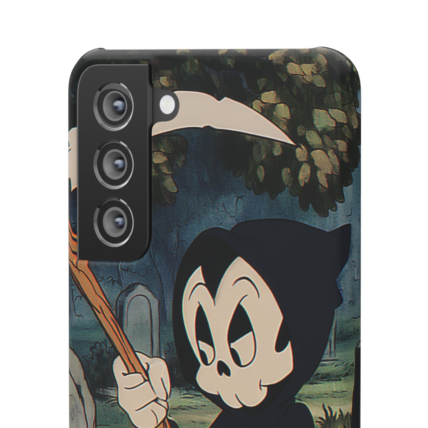 Grim Reaper Snap Case, Halloween Phone Case, Cute Death Phone Cover, Spooky Accessories, Unique Phone Protector