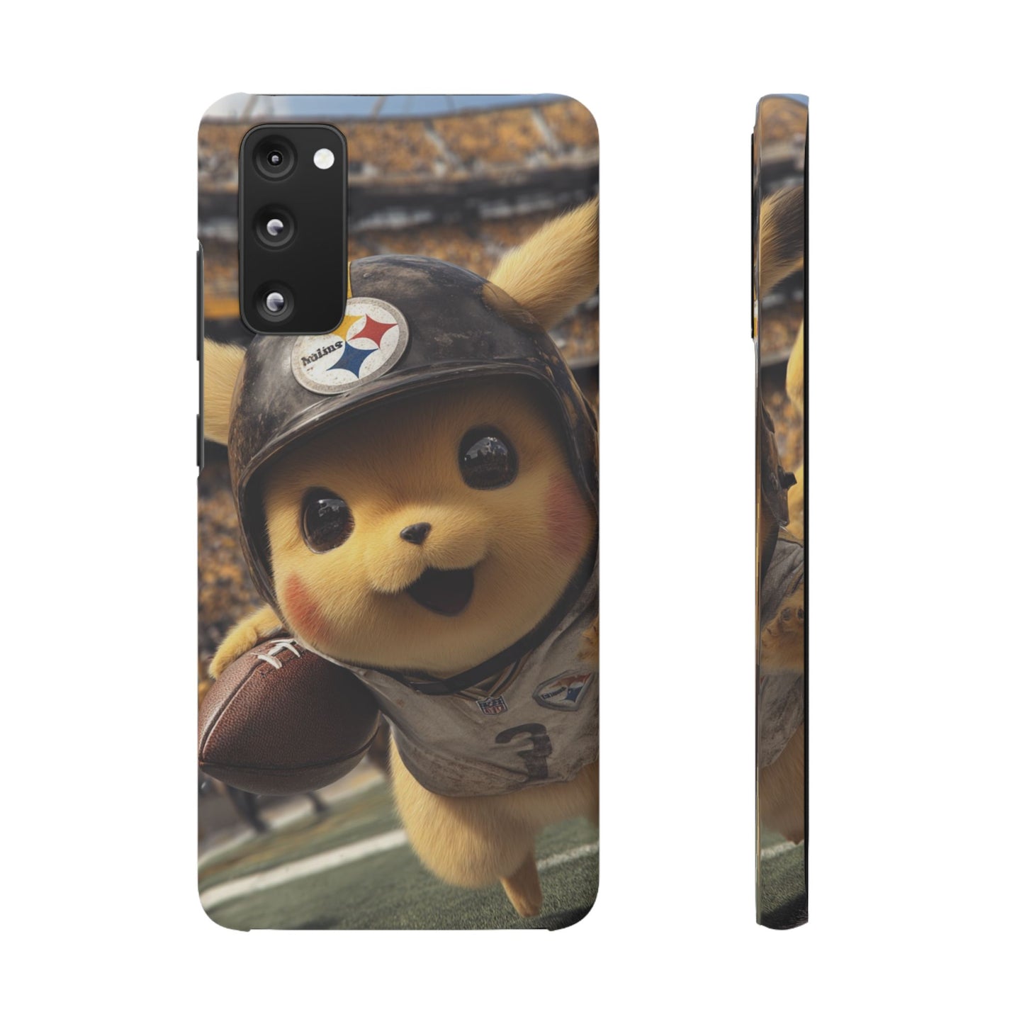 Fun Character Sports Snap Case, Phone Case, Fun Tech Accessory, Cute Gift for Gamers, Football Lovers, Kids.