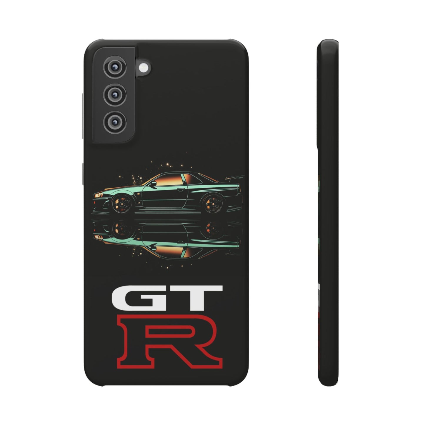 Green Skyleine R34 GTR Art Snap Case and Protective Phone Cover For iPhone and Samsung